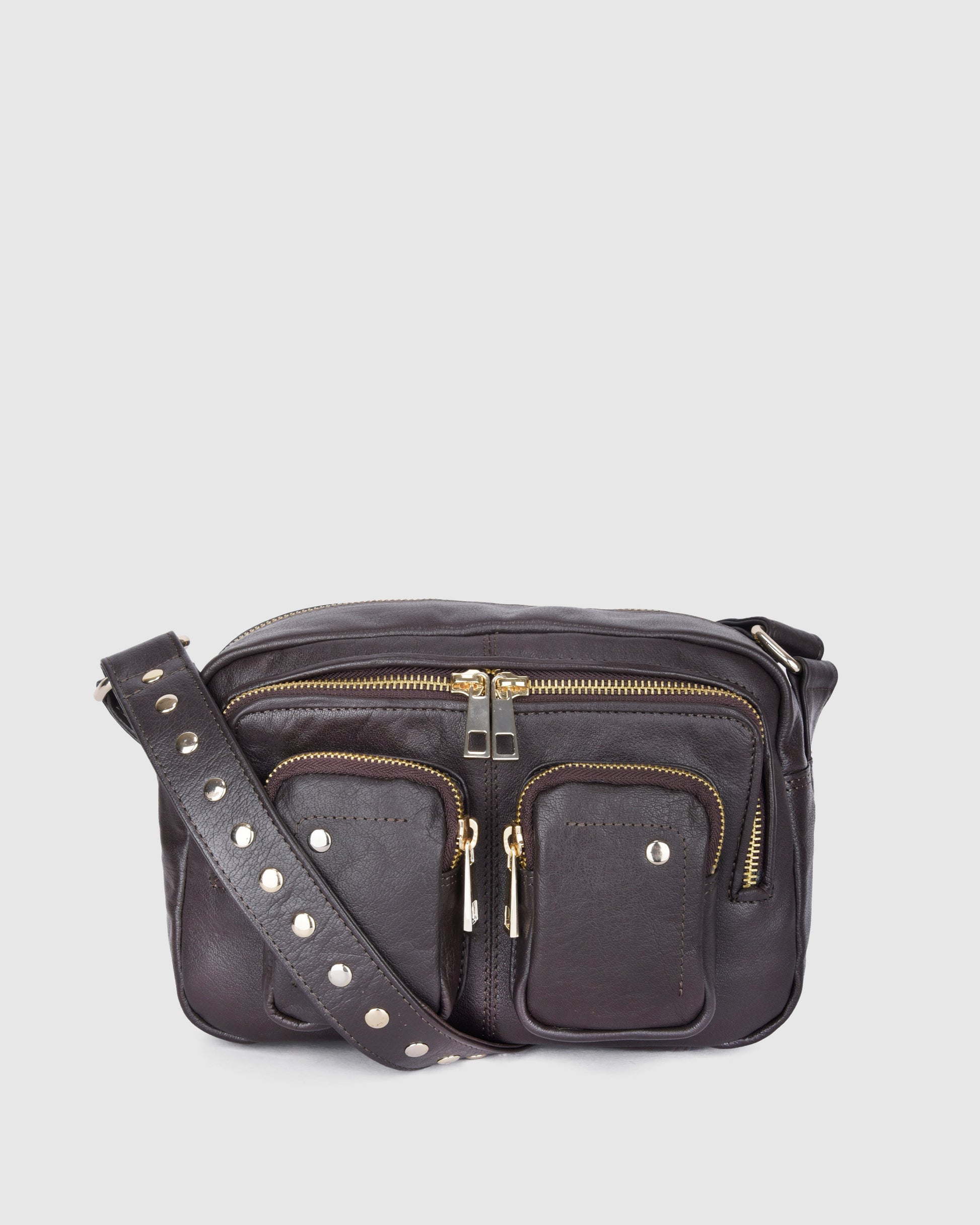 Núnoo Ellie Air 1 Dark Brown w. Gold Medium Dark brown