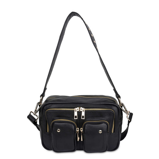 Núnoo Ellie Air 2 Black w. gold Shoulder bags Black