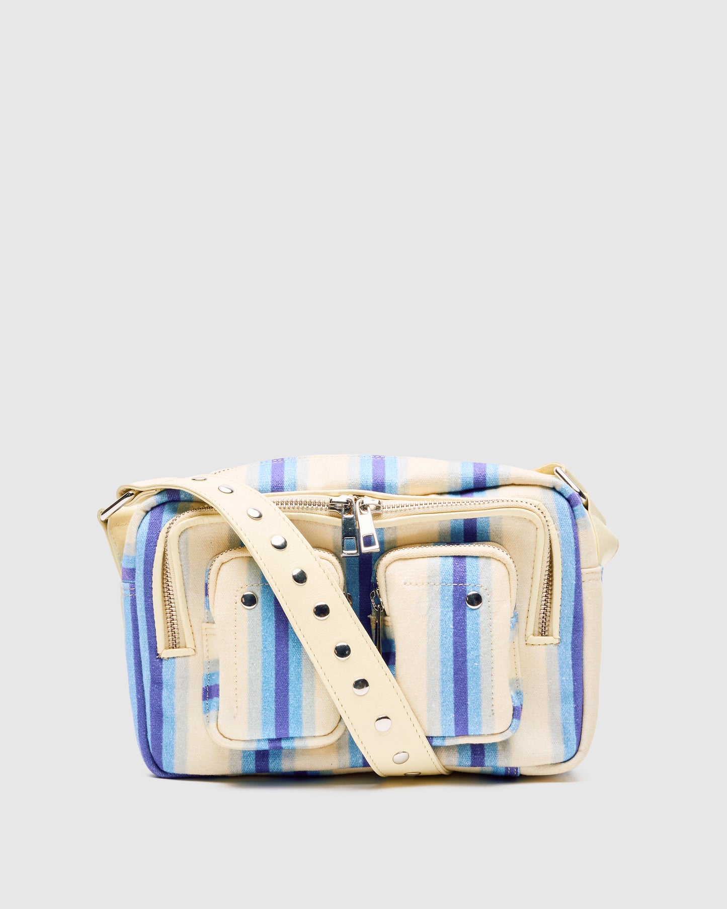 Núnoo Ellie Canvas Blue Stripes Medium Blue Stripes