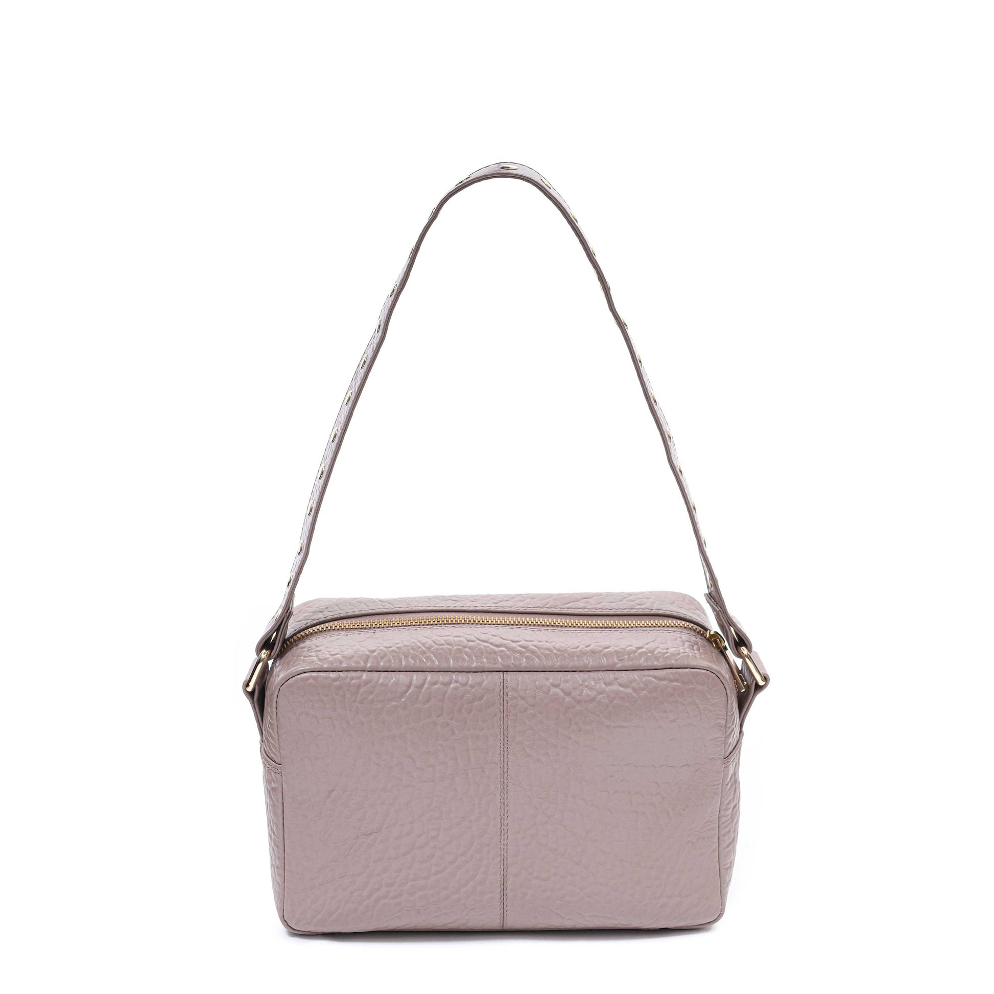 Núnoo Ellie Eyelet New Zealand Taupe w. Gold Shoulder bags Taupe