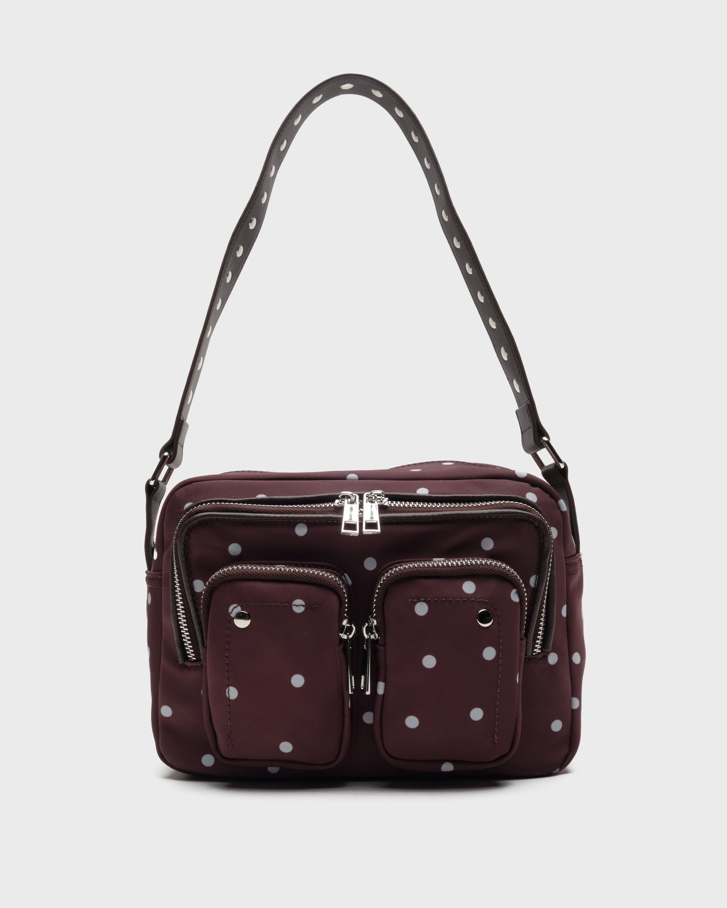 Núnoo Ellie Recycled Nylon Black Medium Chocolate Dots