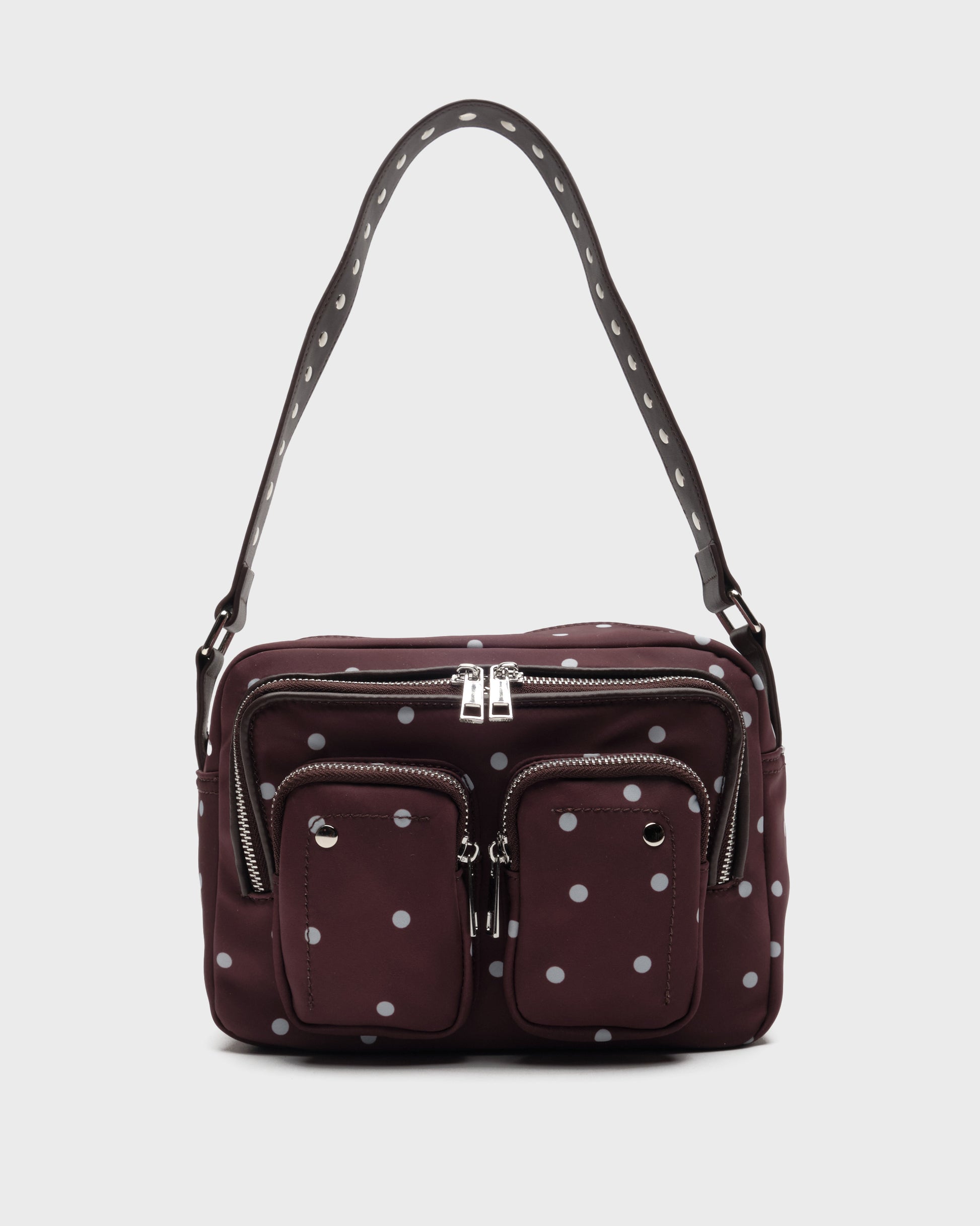 Núnoo Ellie Recycled Nylon Black Medium Chocolate Dots