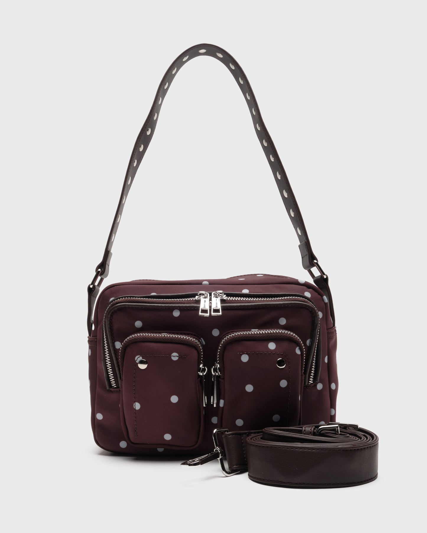 Núnoo Ellie Recycled Nylon Black Medium Chocolate Dots