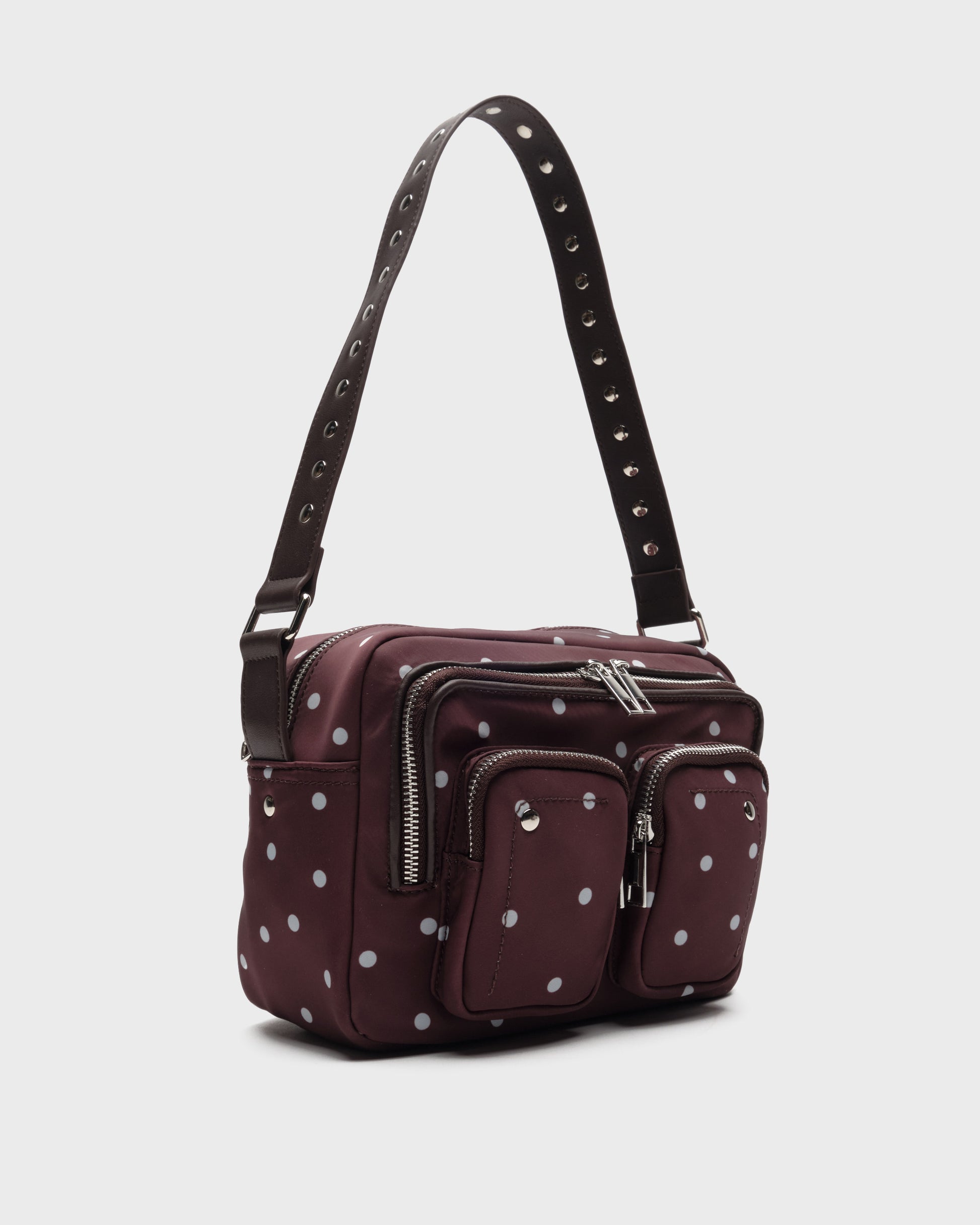 Núnoo Ellie Recycled Nylon Black Medium Chocolate Dots