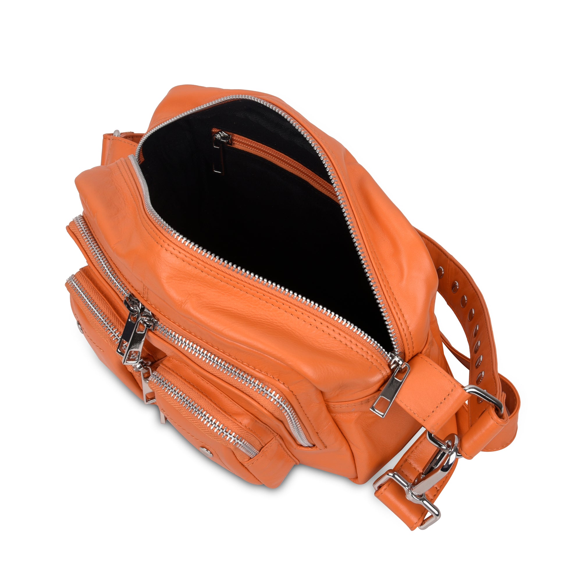 Núnoo Ellie Silky Orange Ferent Crossbody Orange