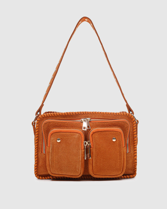 Núnoo Ellie Stitch Suede Orange w. Gold Medium Orange