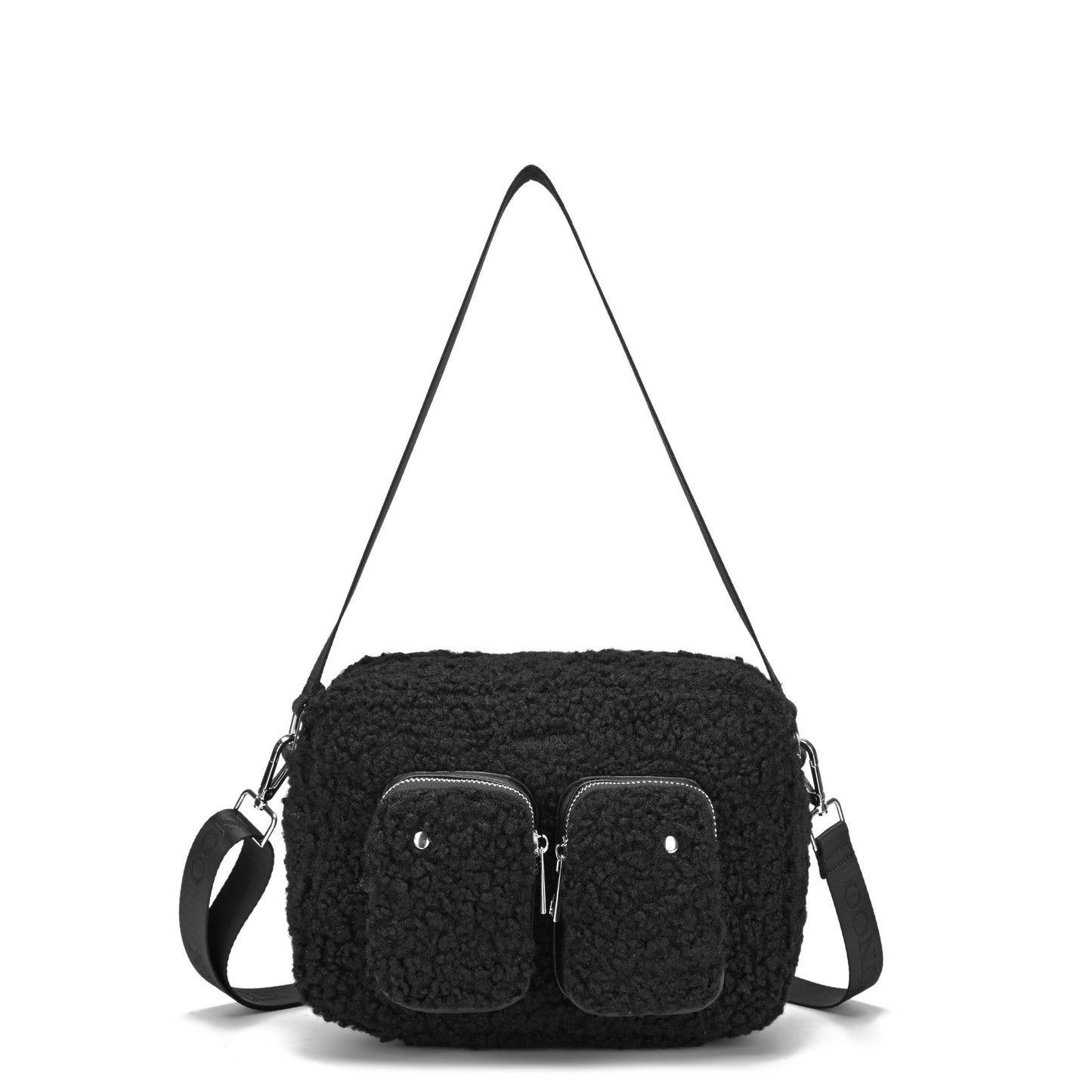 Núnoo Ellie Teddy Black Shoulder bags Black