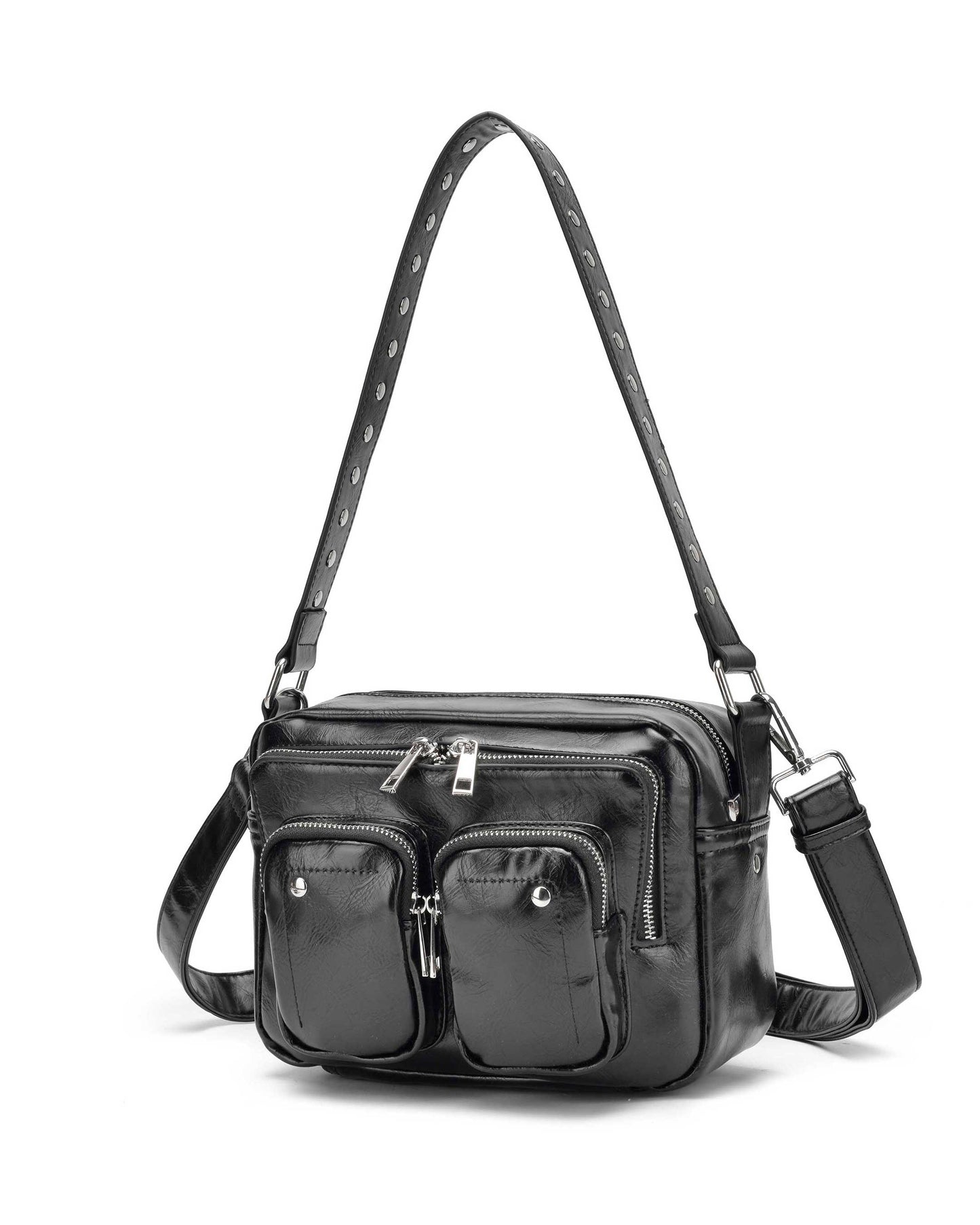 Núnoo Ellie Wrinkle Black Medium Black