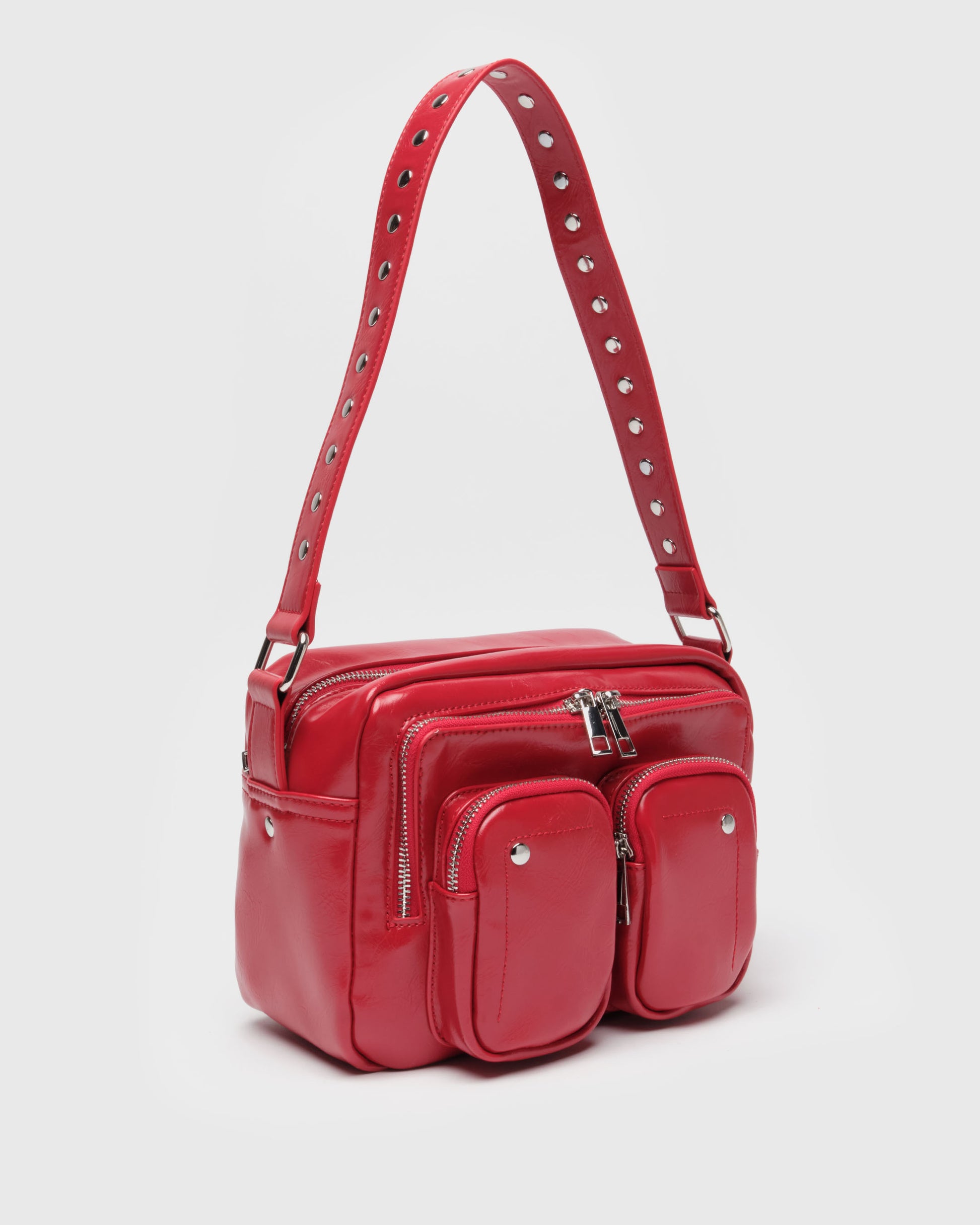 Núnoo Ellie Wrinkle Bright Red Shoulder bags Bright Red