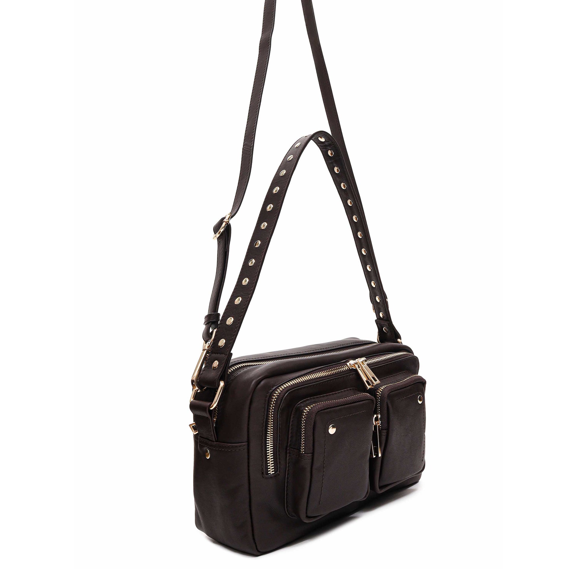 Núnoo Ellie air 3 w. gold Crossbody Dark brown