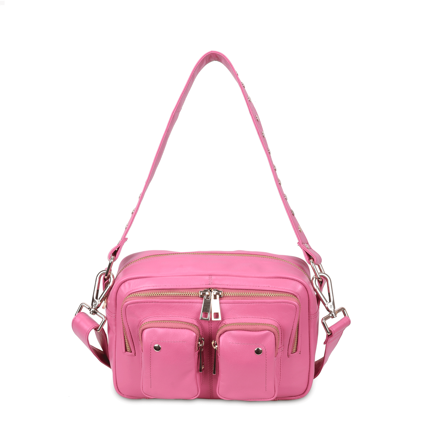 Núnoo Ellie silky Pink w. gold Ferent Crossbody Pink