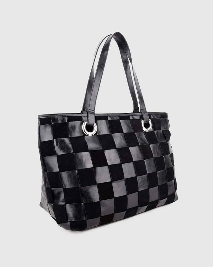 Núnoo Etta Megah w. Suede Black Maxi Black