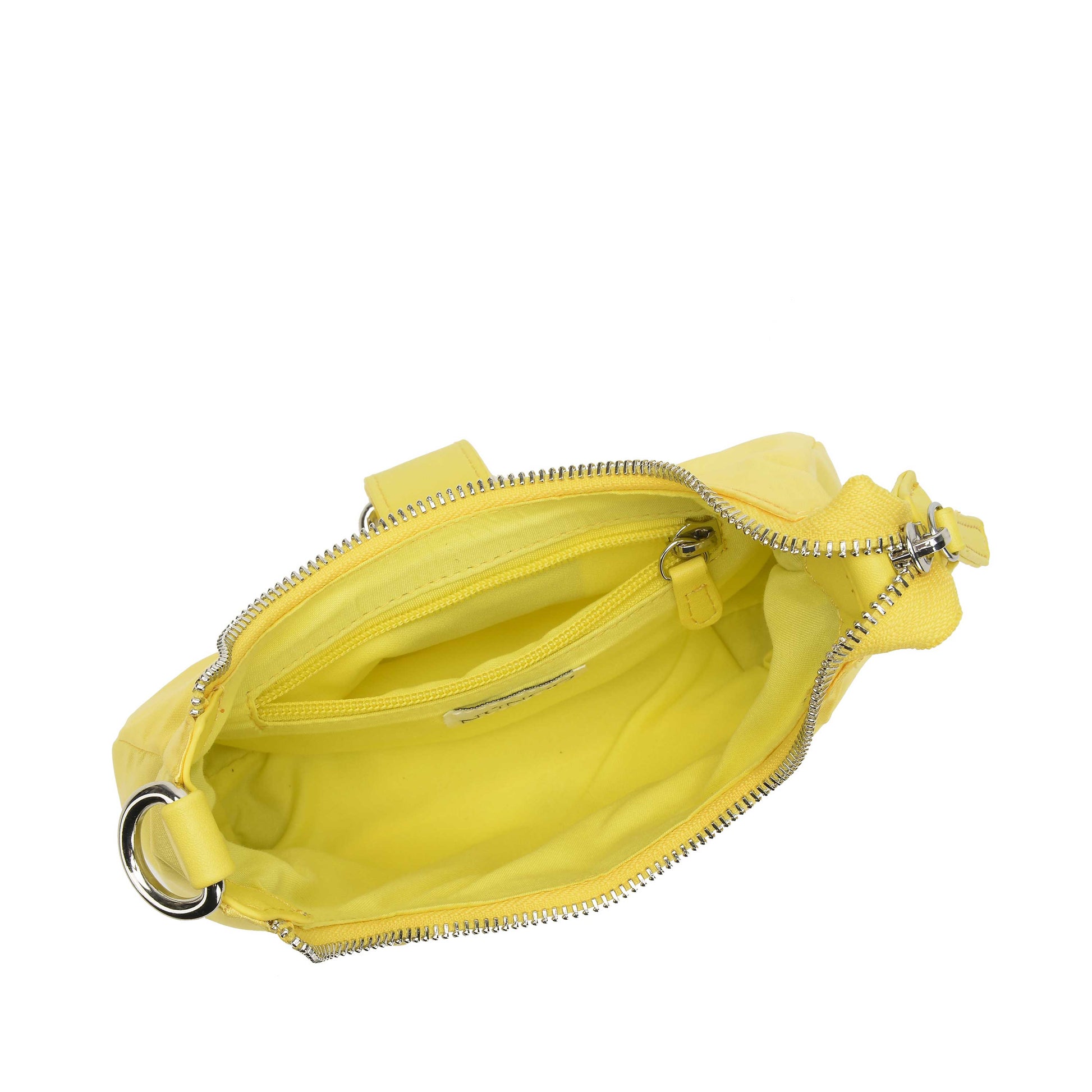 Núnoo Flora Satin Yellow Shoulder bags