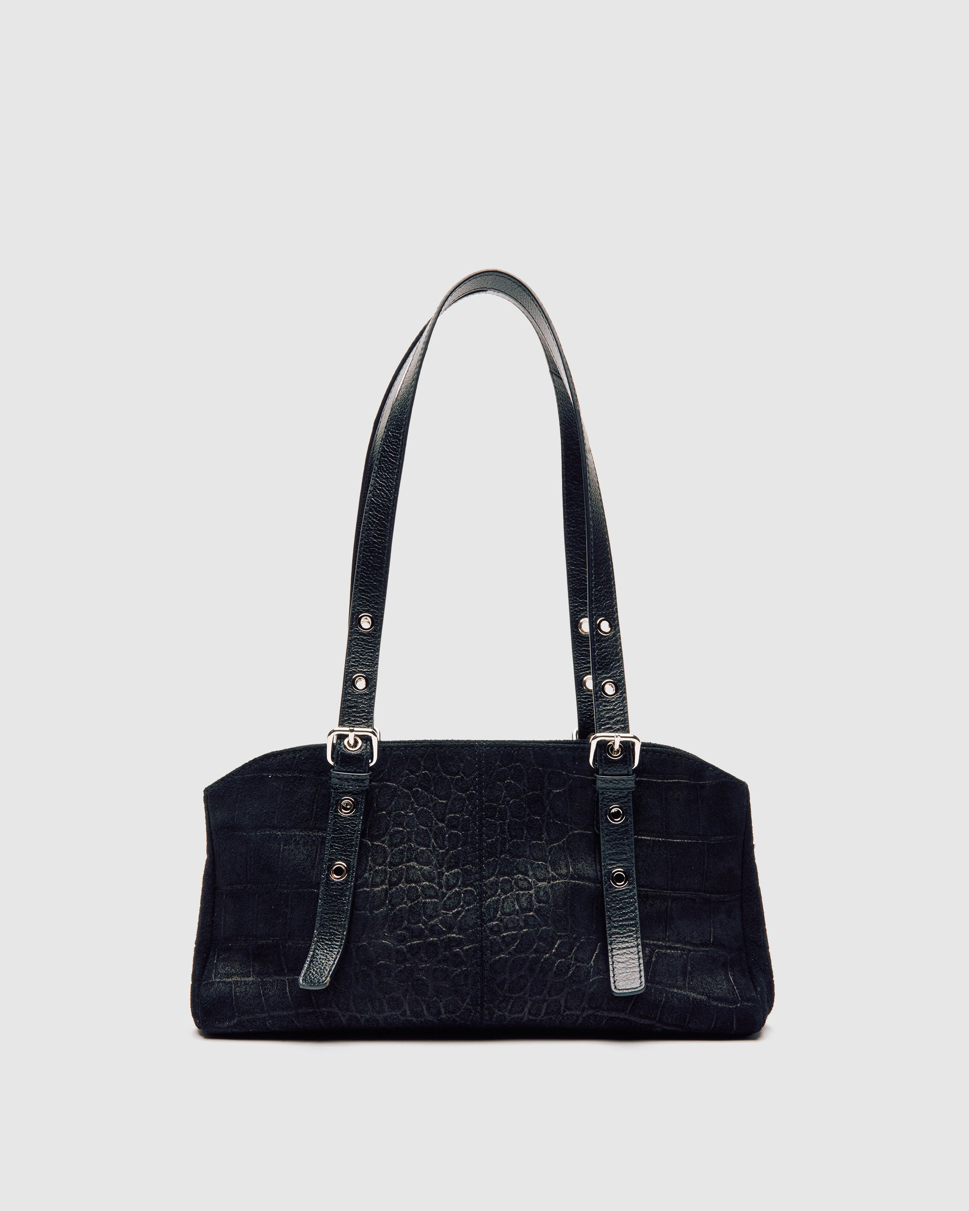 Núnoo Hazel Scale Suede Black Medium Black