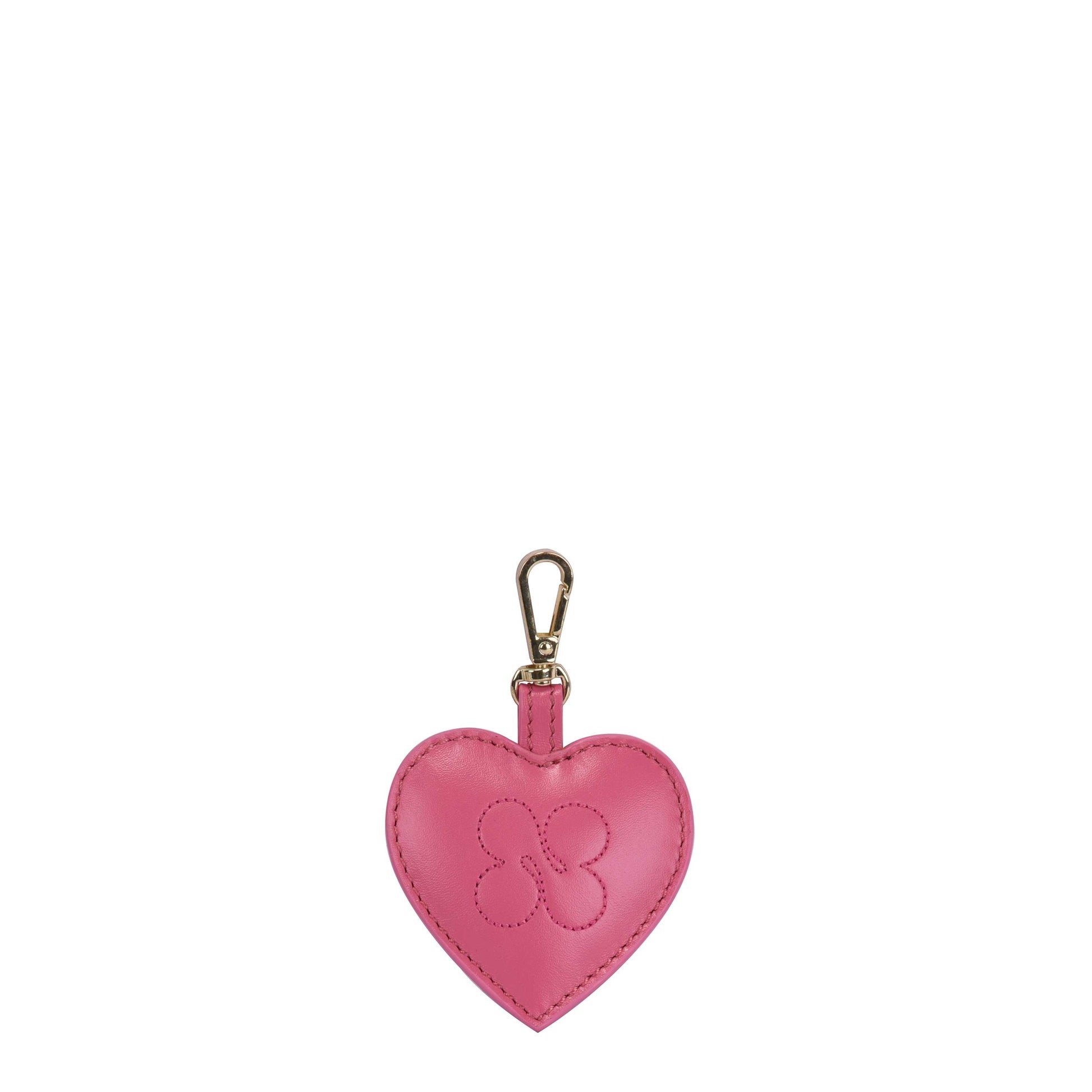 Núnoo Heart Bagcharm Silky Pink w. Gold Accessories Pink