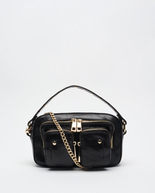 Núnoo Helena Air 3 Black w. gold Small bag Black