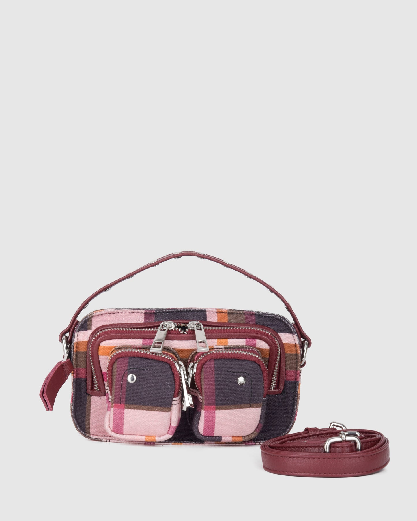 Núnoo Helena Canvas Check Small bag Check