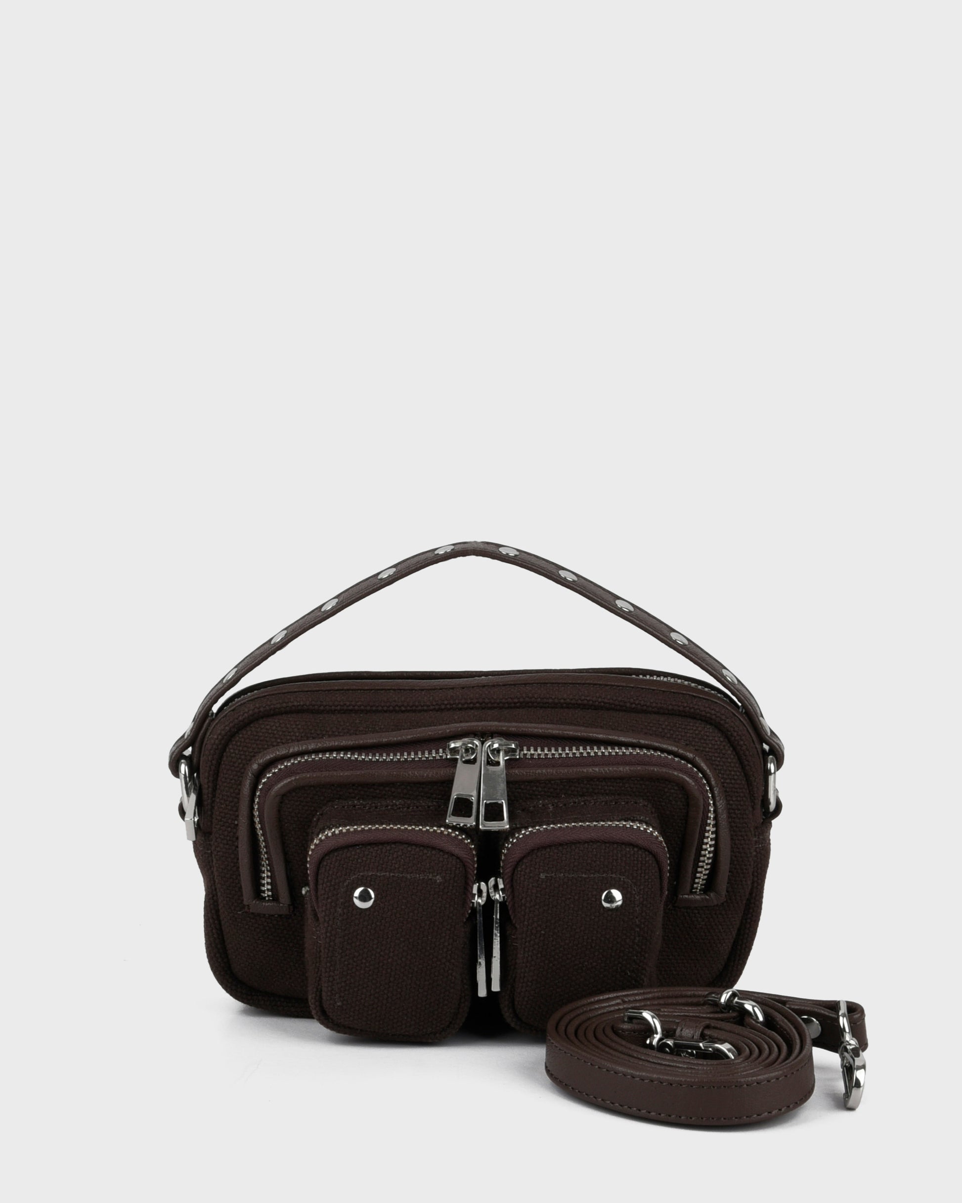 Núnoo Helena Canvas Coffee Small bag Chocolate