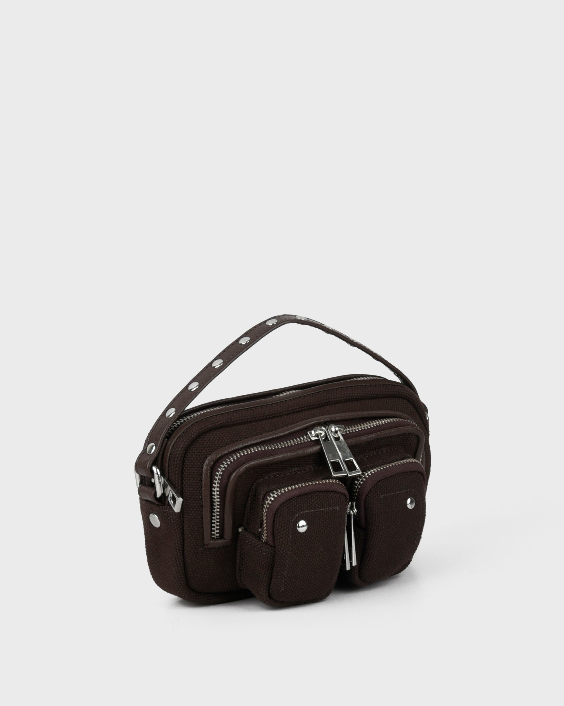 Núnoo Helena Canvas Coffee Small bag Chocolate