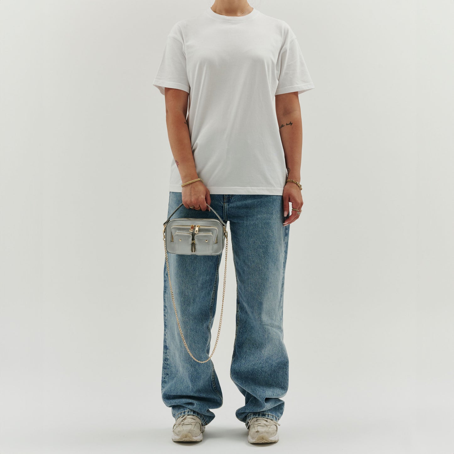 Núnoo Helena Florence Silver W. Gold Small bag Gold