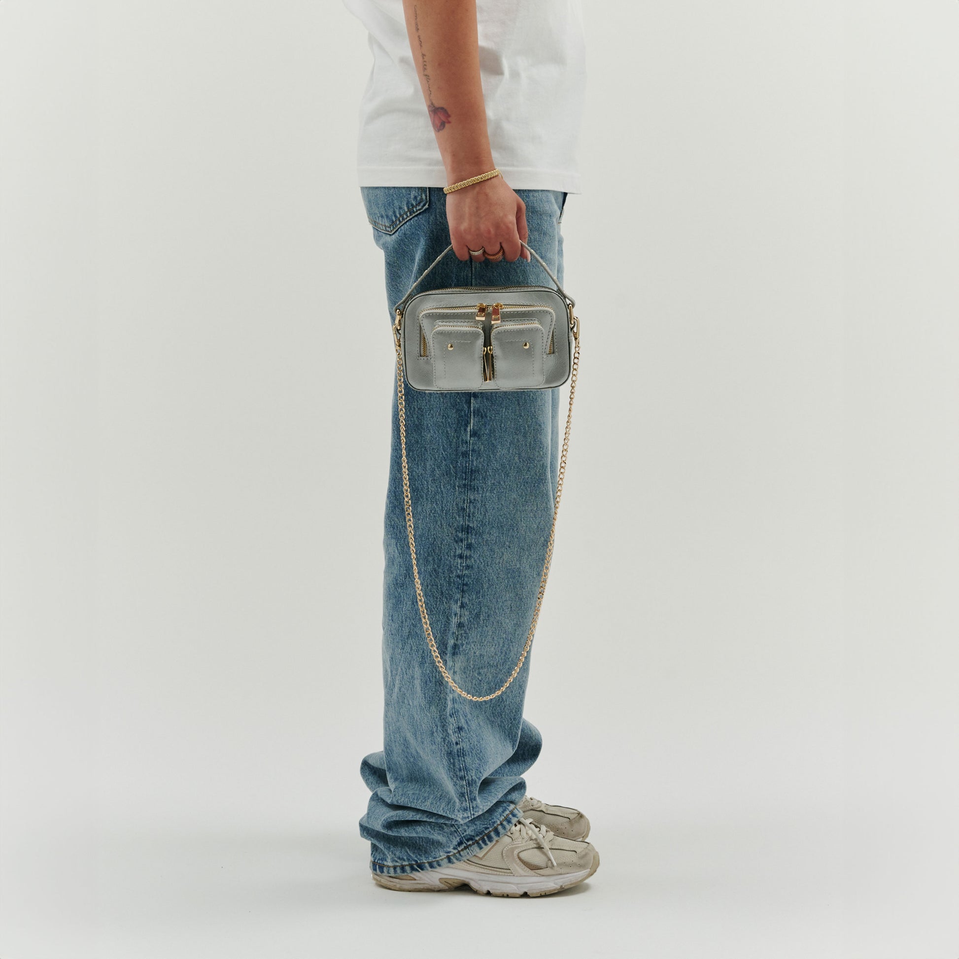 Núnoo Helena Florence Silver W. Gold Small bag Gold