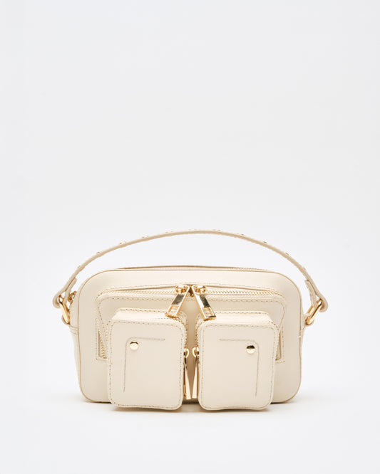 Núnoo Helena Florence Warm Grey w. Gold Small bag Warm Grey