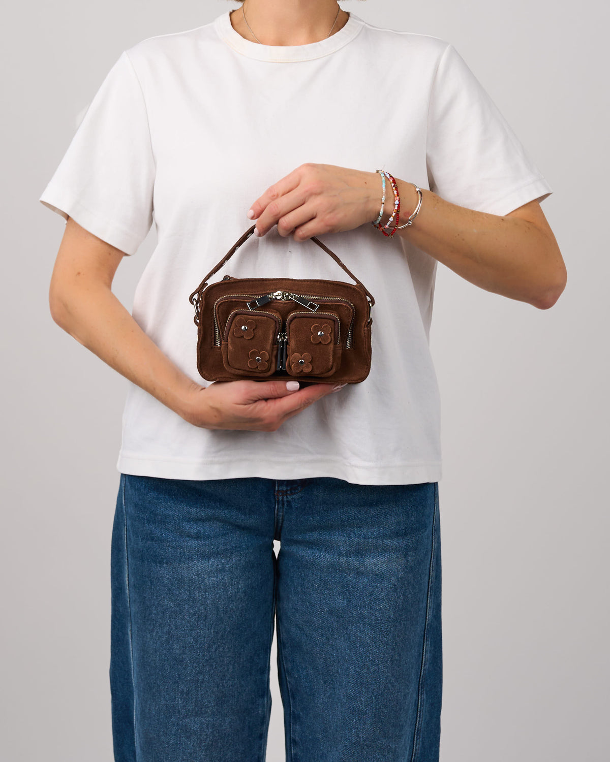 Núnoo Helena Icon Suede Cacao Small bag Cacao