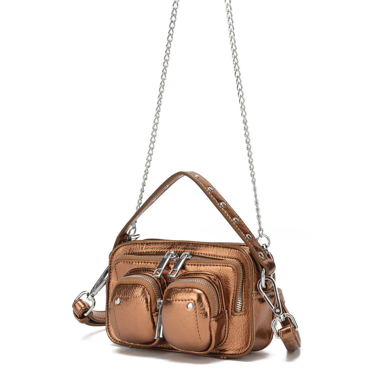 Núnoo Helena Recycled Cool Bronze Small bag