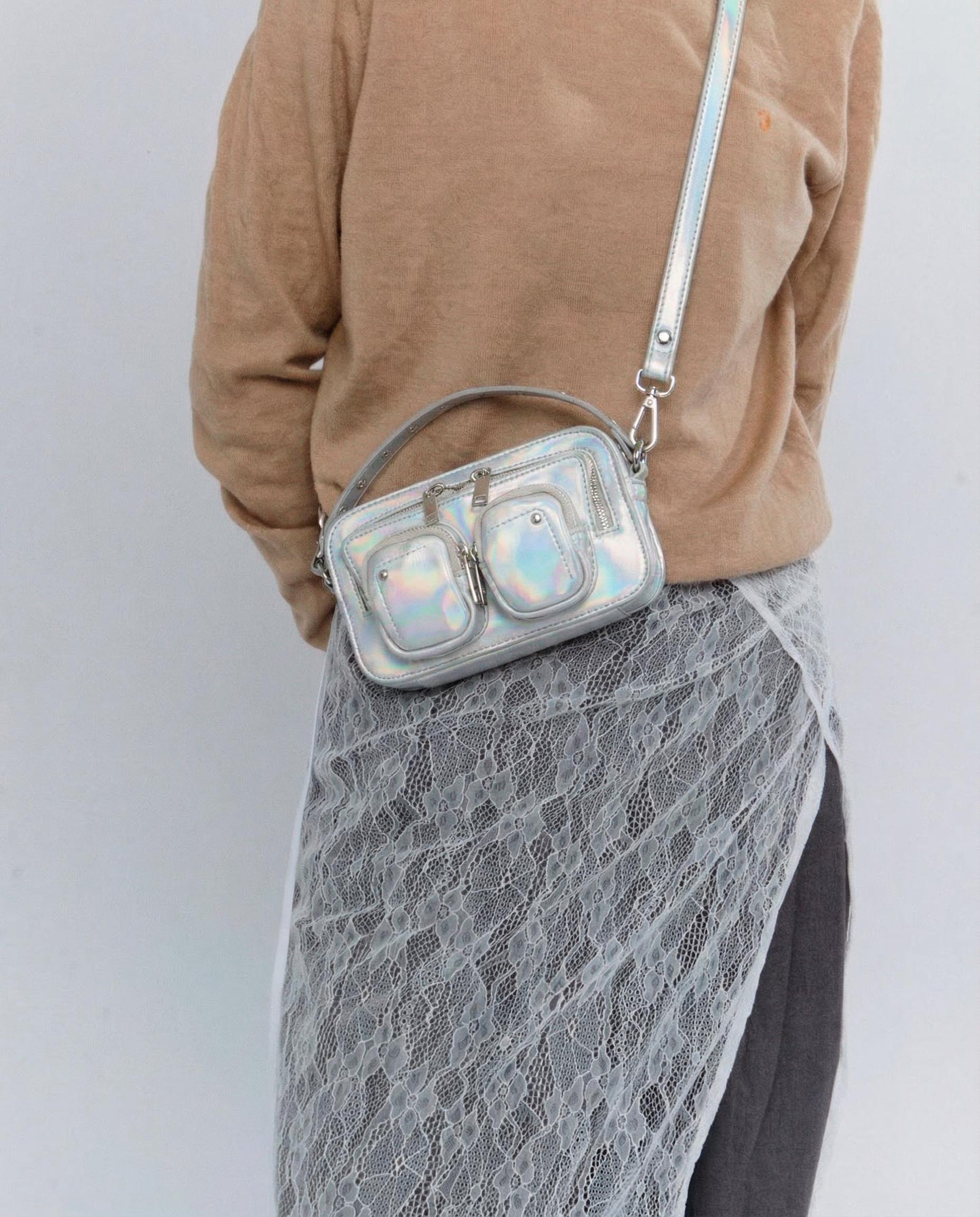 Núnoo Helena Recycled Cool Iridescent Small bag Iridescent