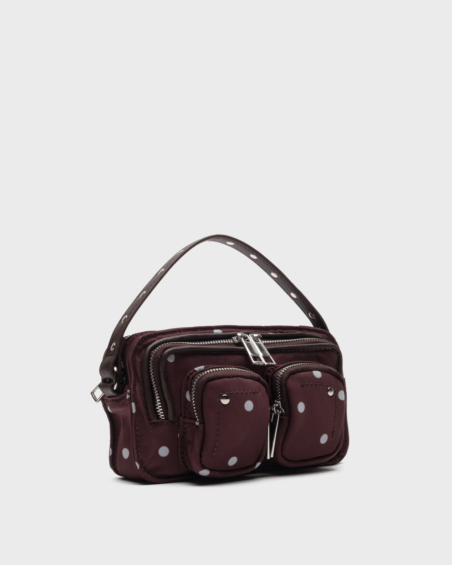 Núnoo Helena Recycled Nylon Chocolate Dots Small bag Chocolate Dots