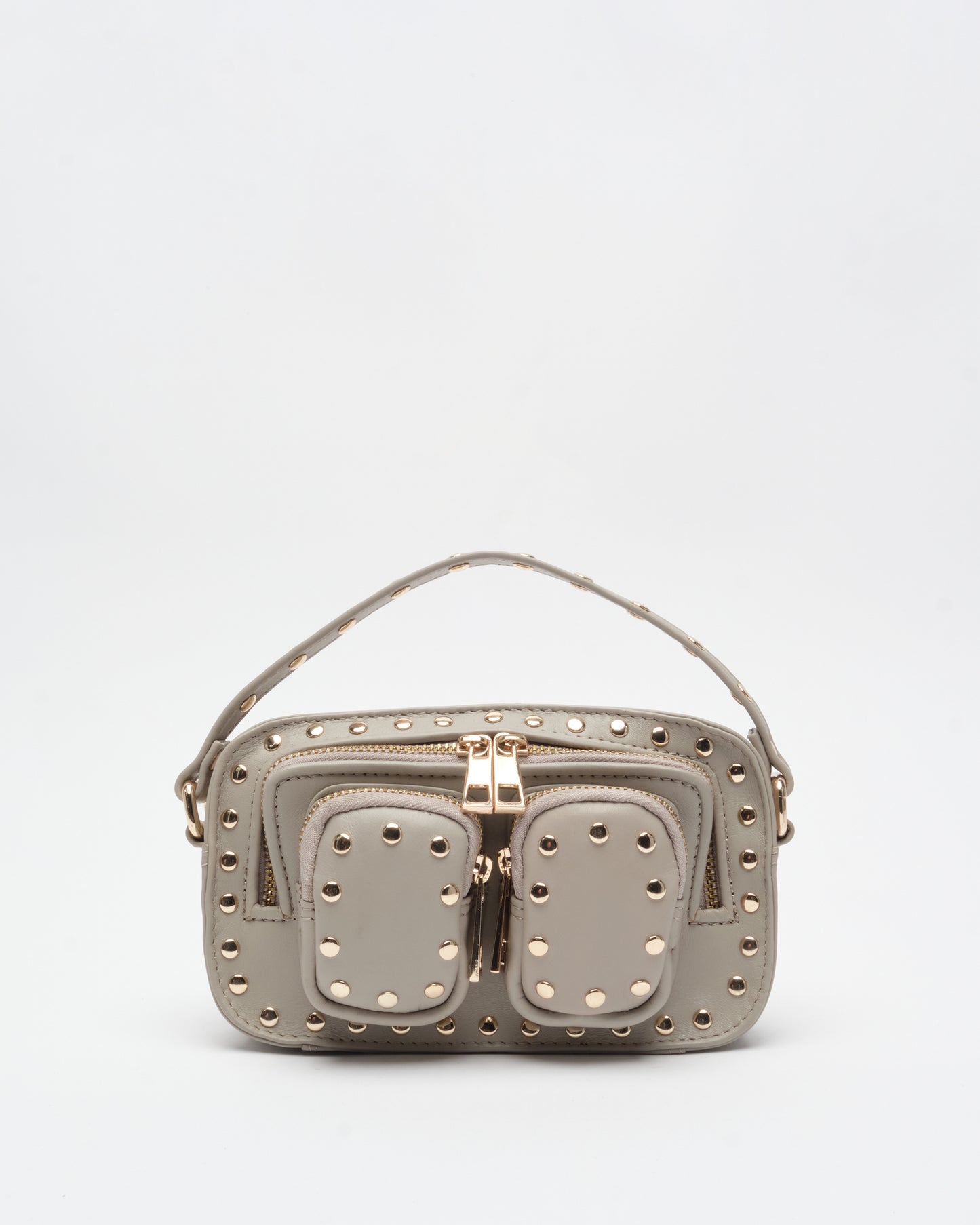 Núnoo Helena Rivet Pure Stone w. Gold Small bag Stone