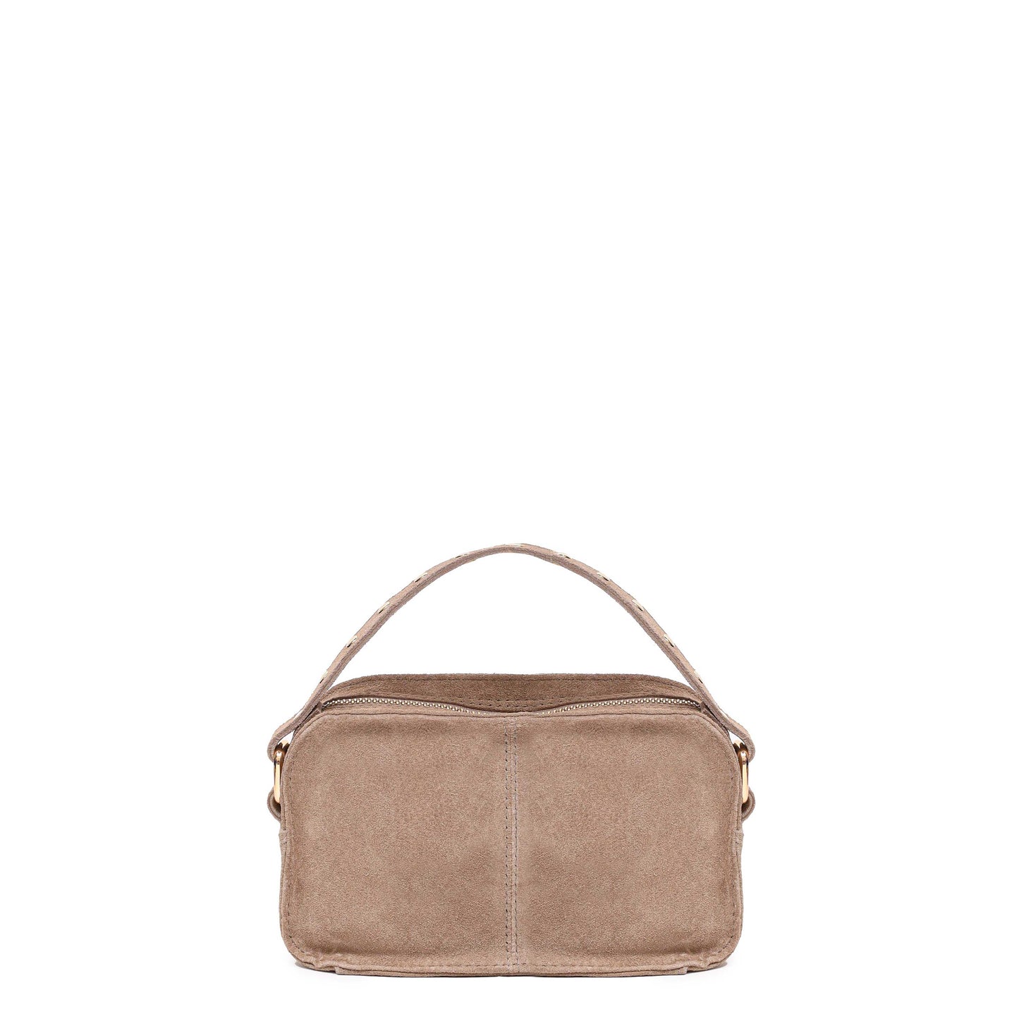 Núnoo Helena Suede Beige w. Gold Small bag Beige