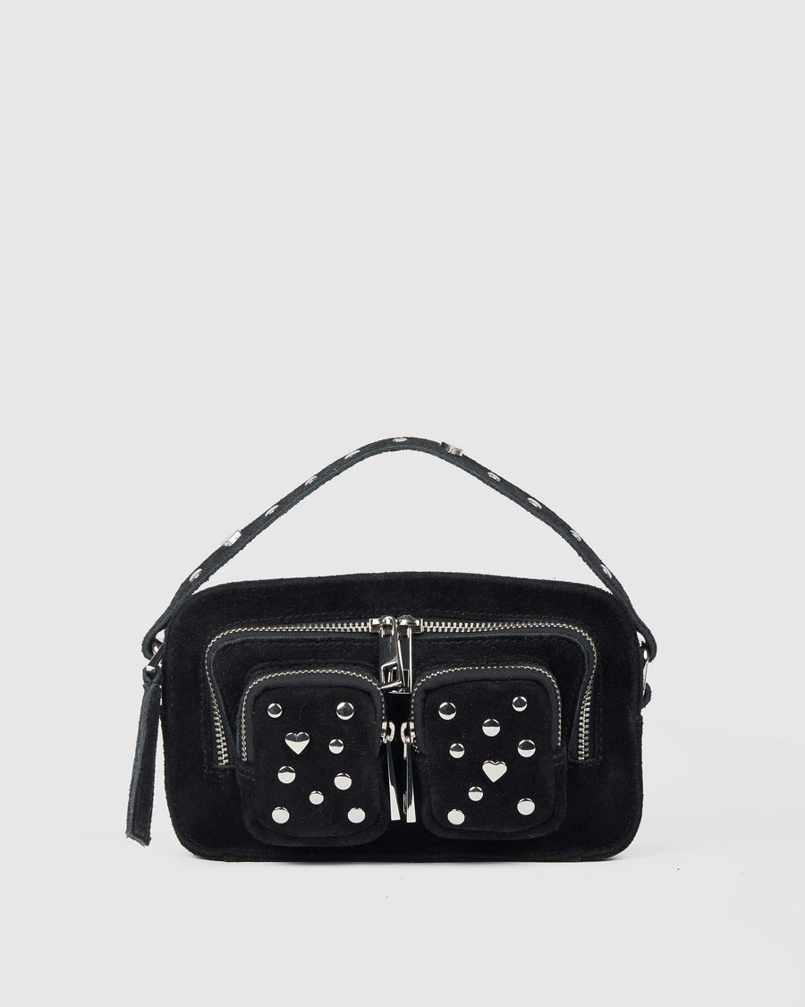 Helena Sweetheart Suede Black