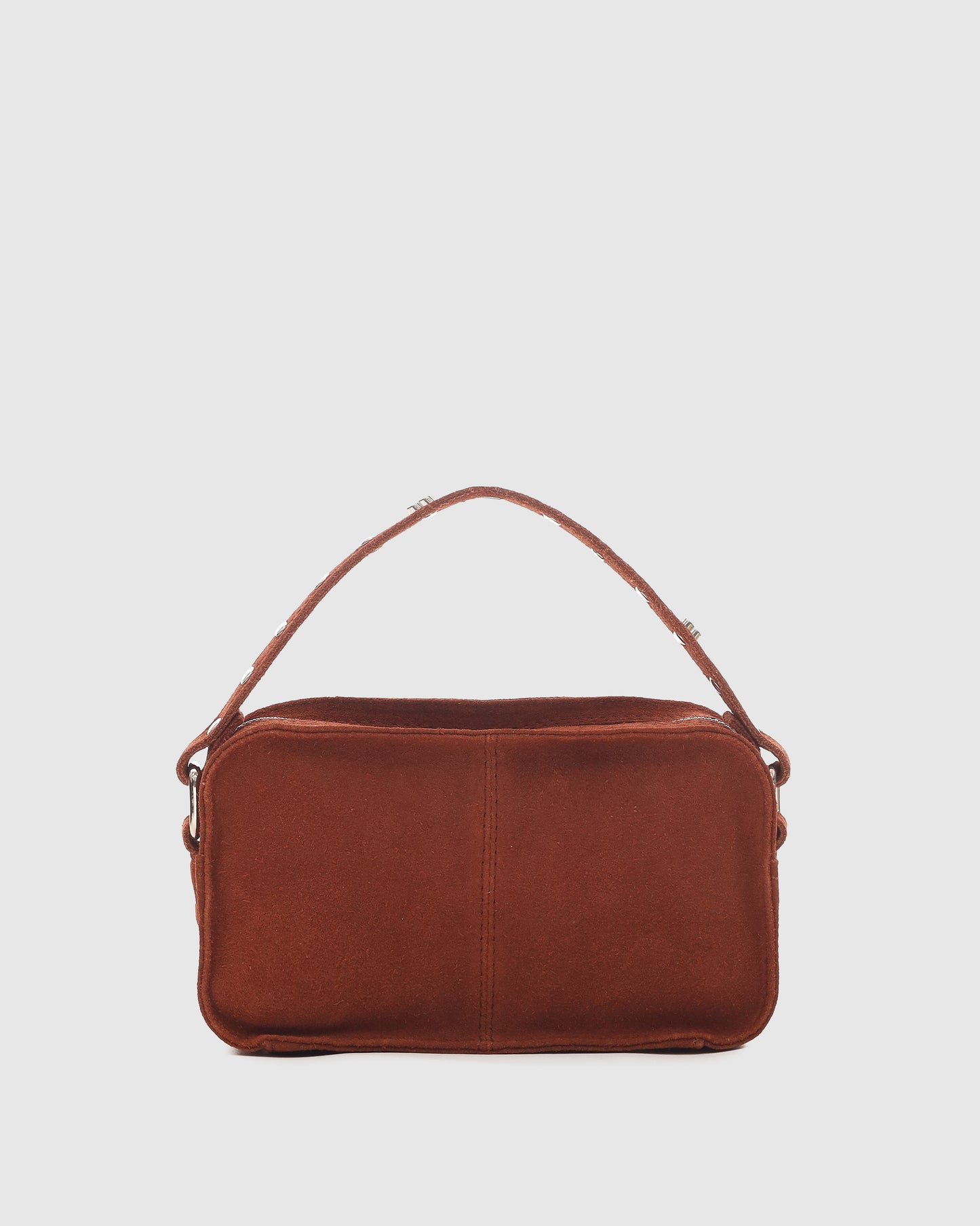 Núnoo Helena Sweetheart Suede Redwood Small bag Redwood