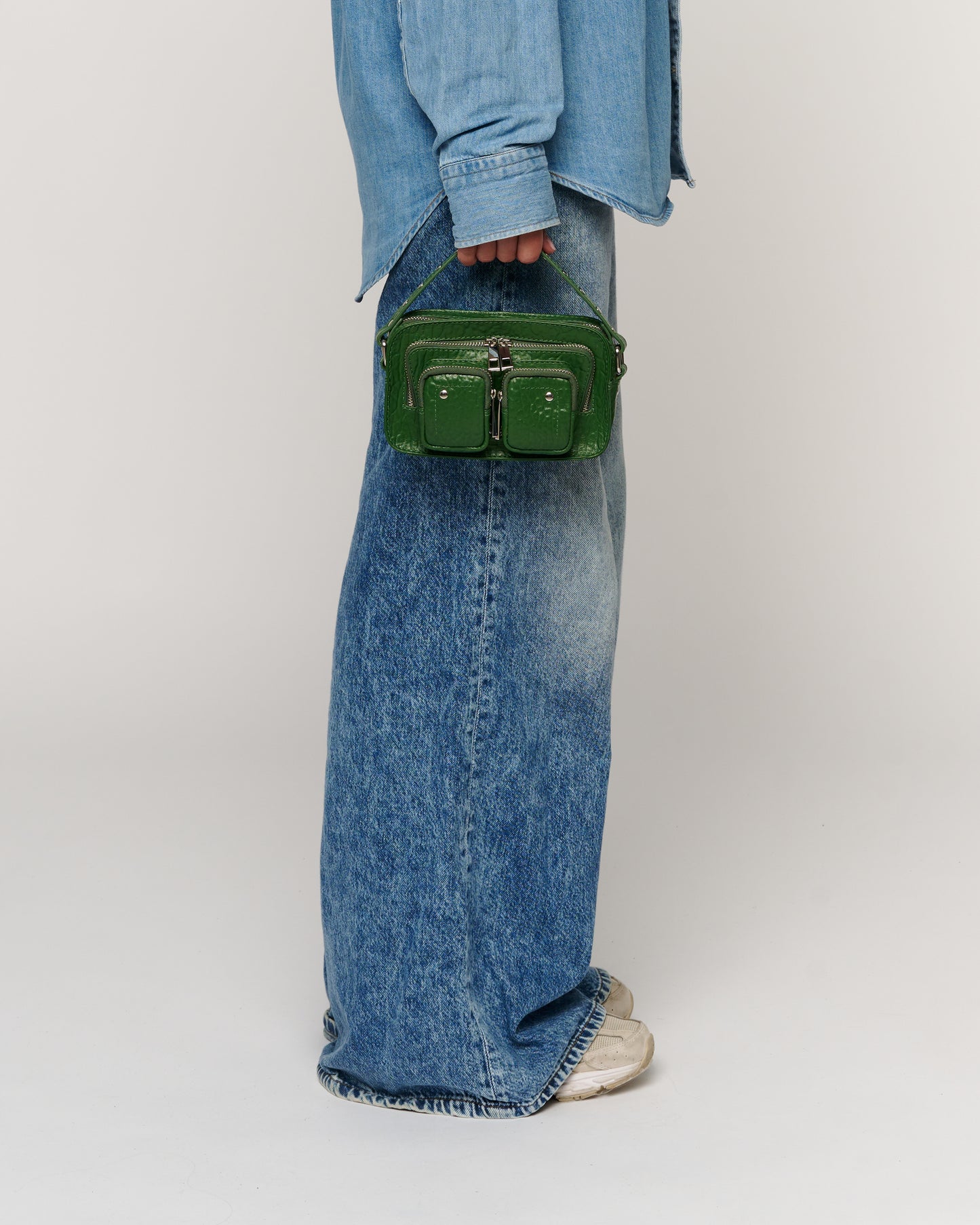 Núnoo Helena Texas Green/Black Small bag Green/black