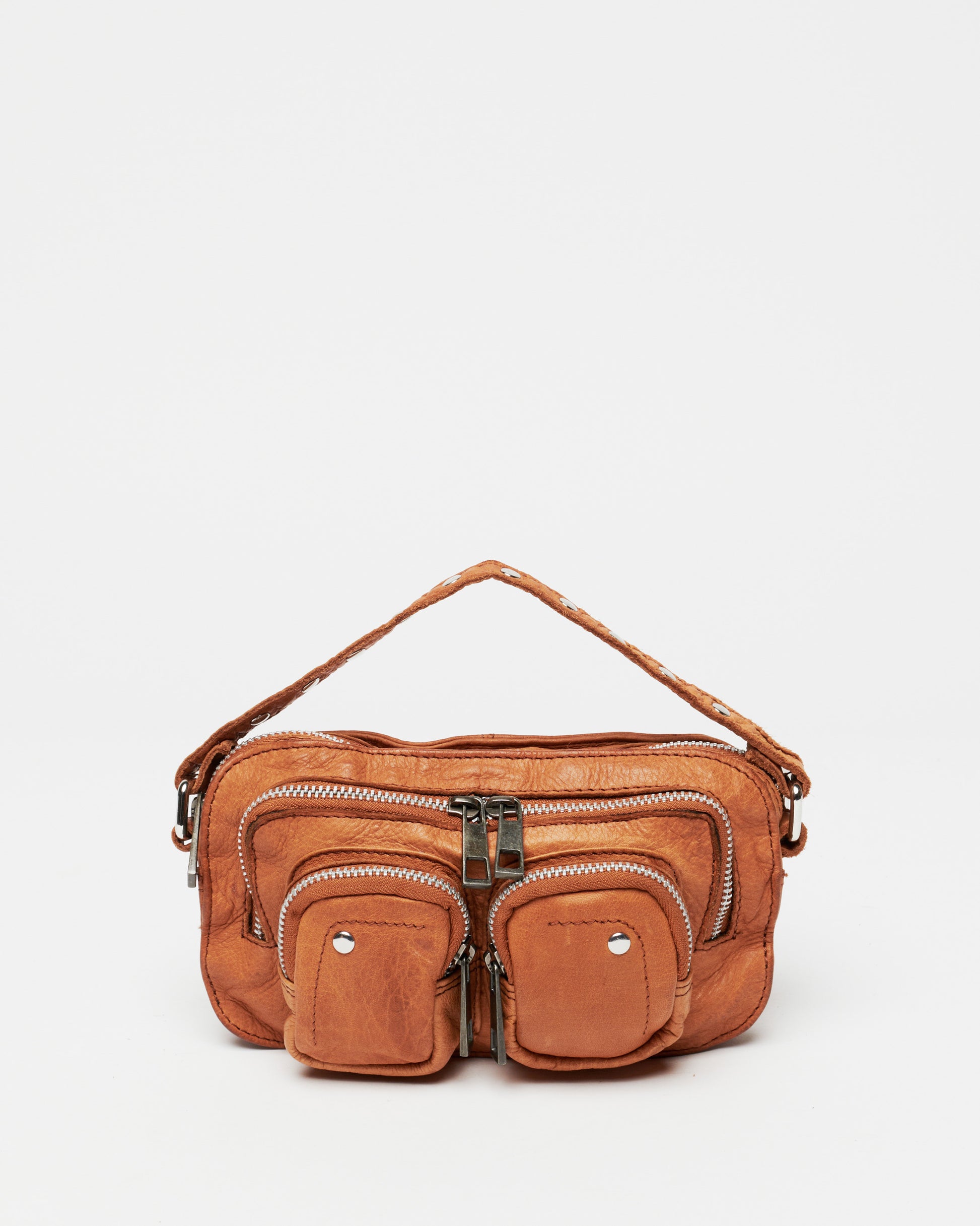 Núnoo Helena Washed Cognac Small bag Cognac