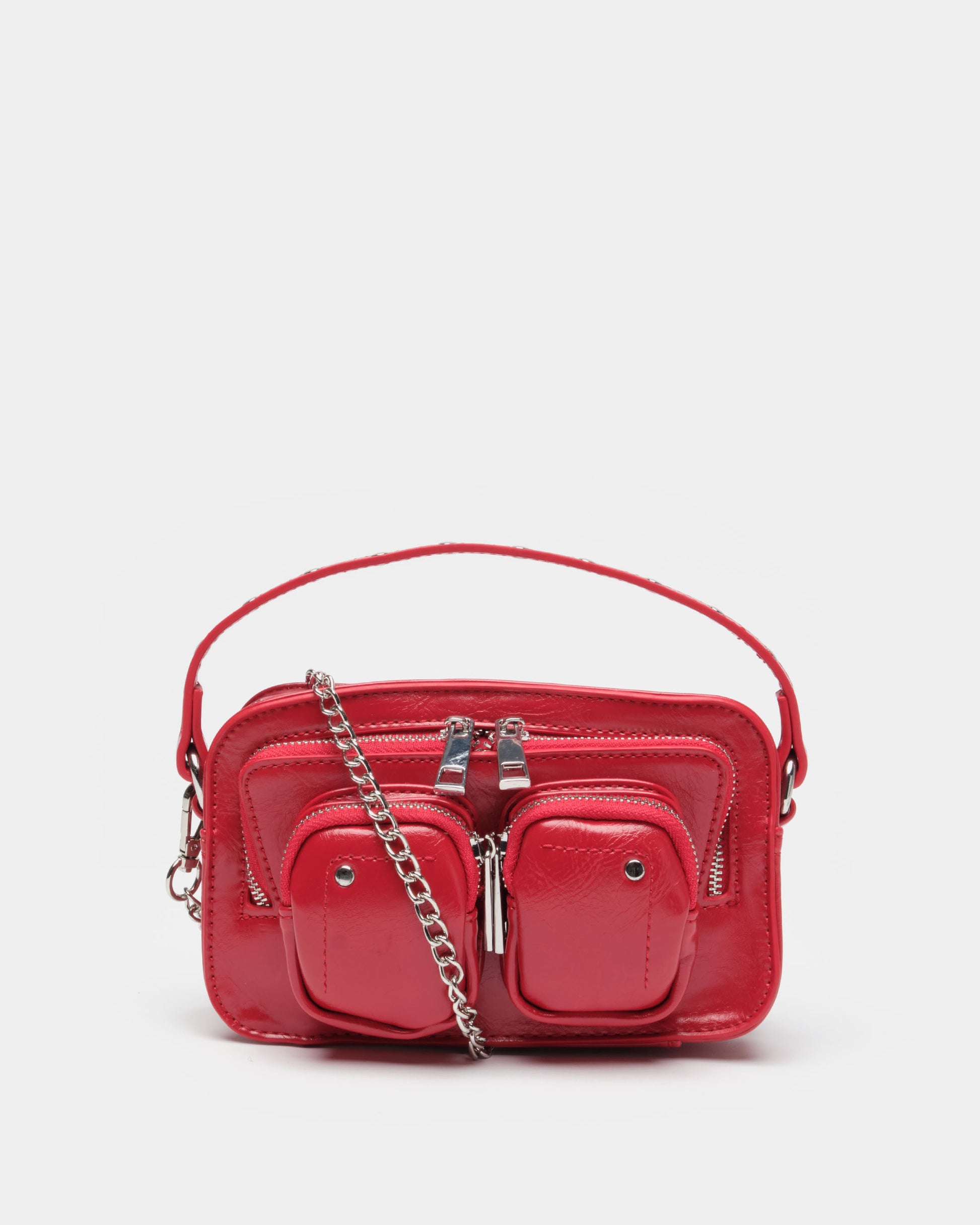 Núnoo Helena Wrinkle Bright Red Shoulder bags Bright Red