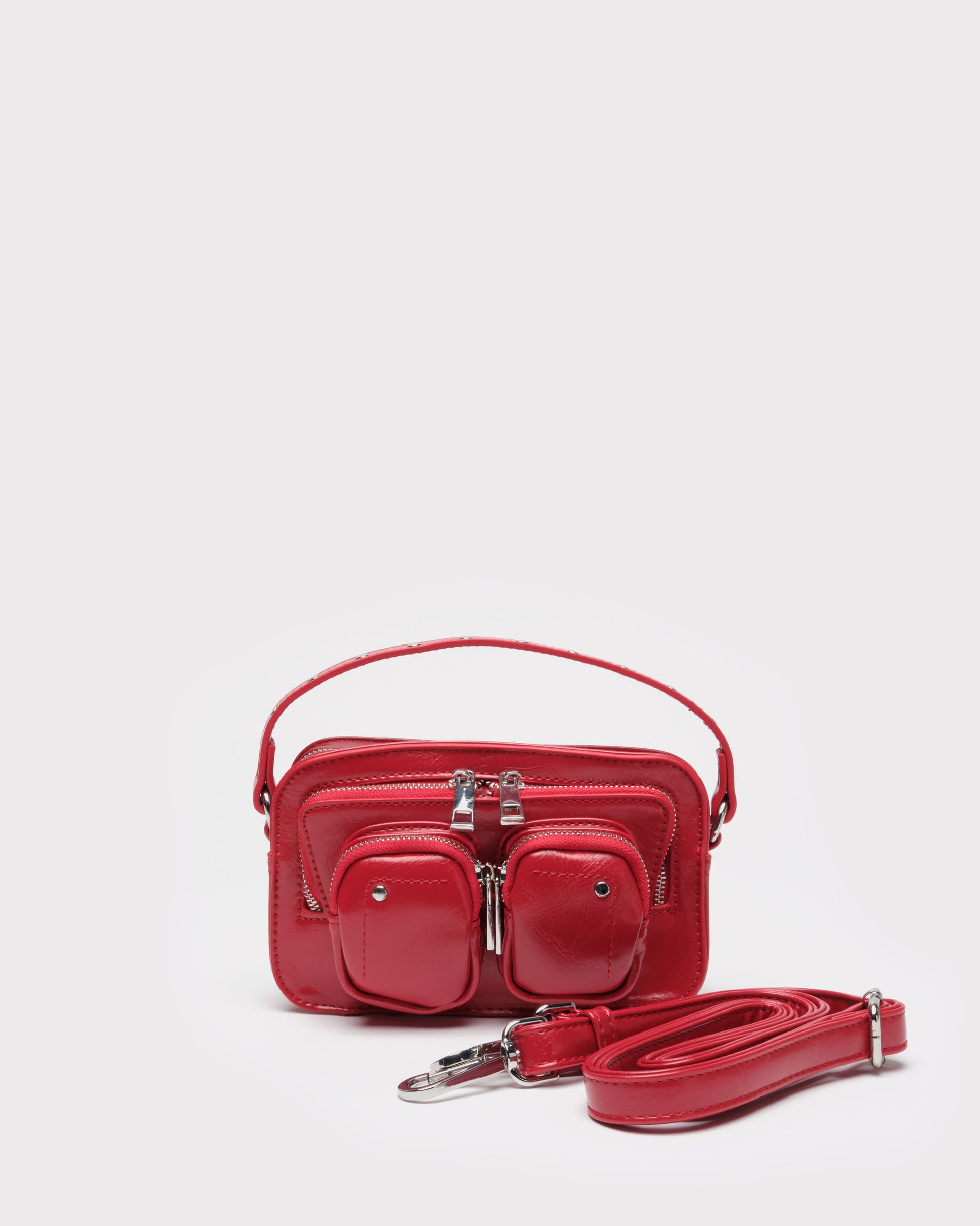 Núnoo Helena Wrinkle Bright Red Shoulder bags Bright Red