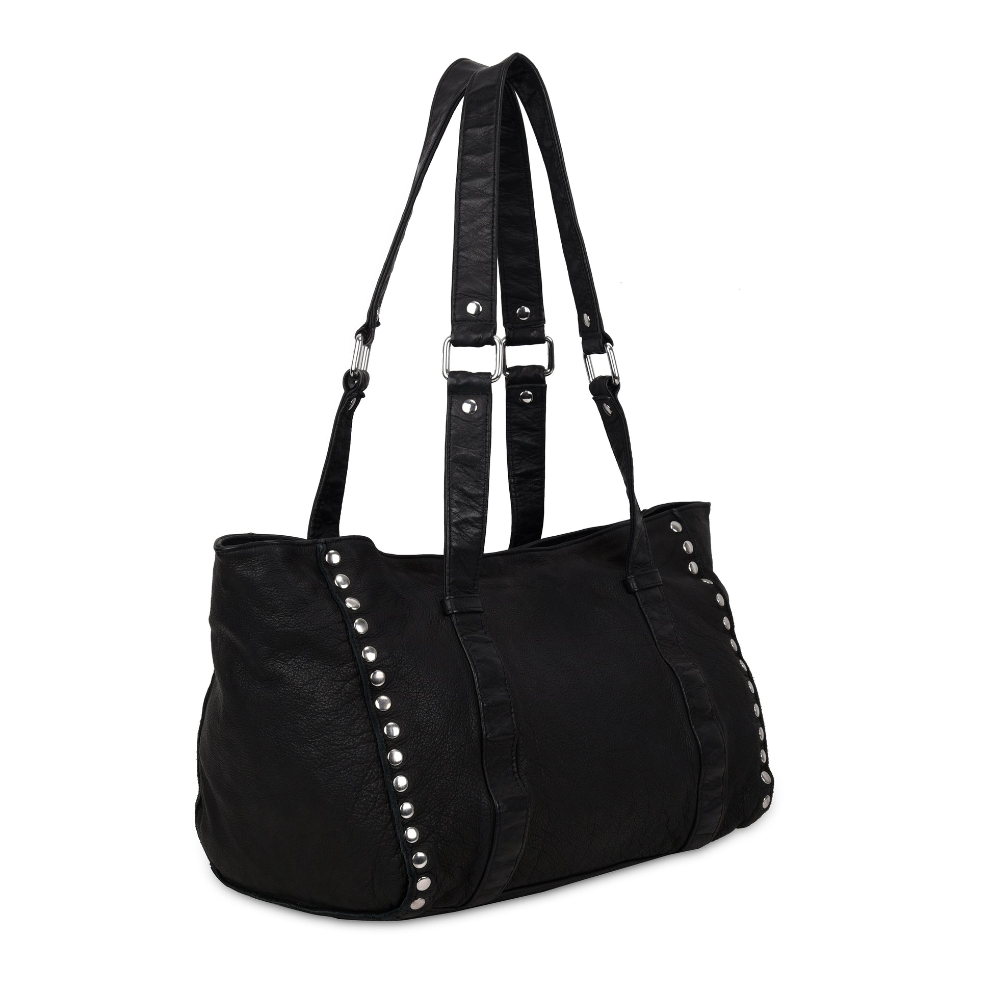 Núnoo Holiday Rivet Washed Black Tote Black