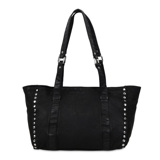 Núnoo Holiday Rivet Washed Black Tote Black