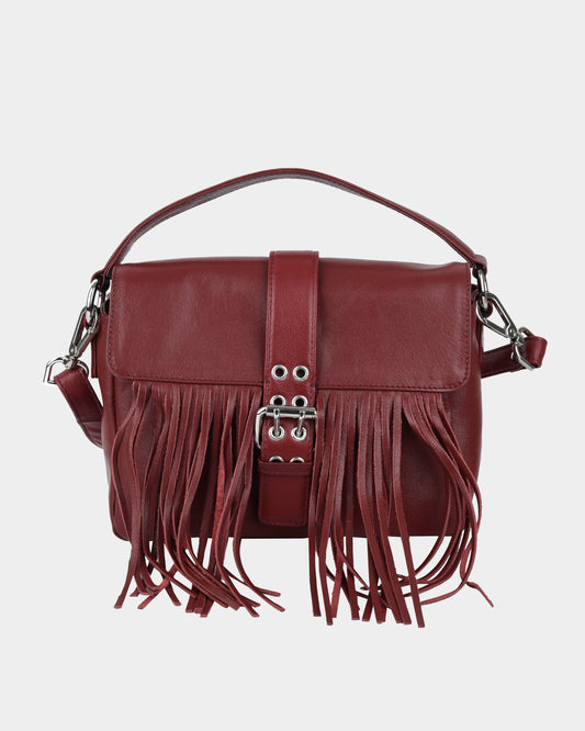 Núnoo Honey Buckle Fringe Mountain Maroon Medium Maroon