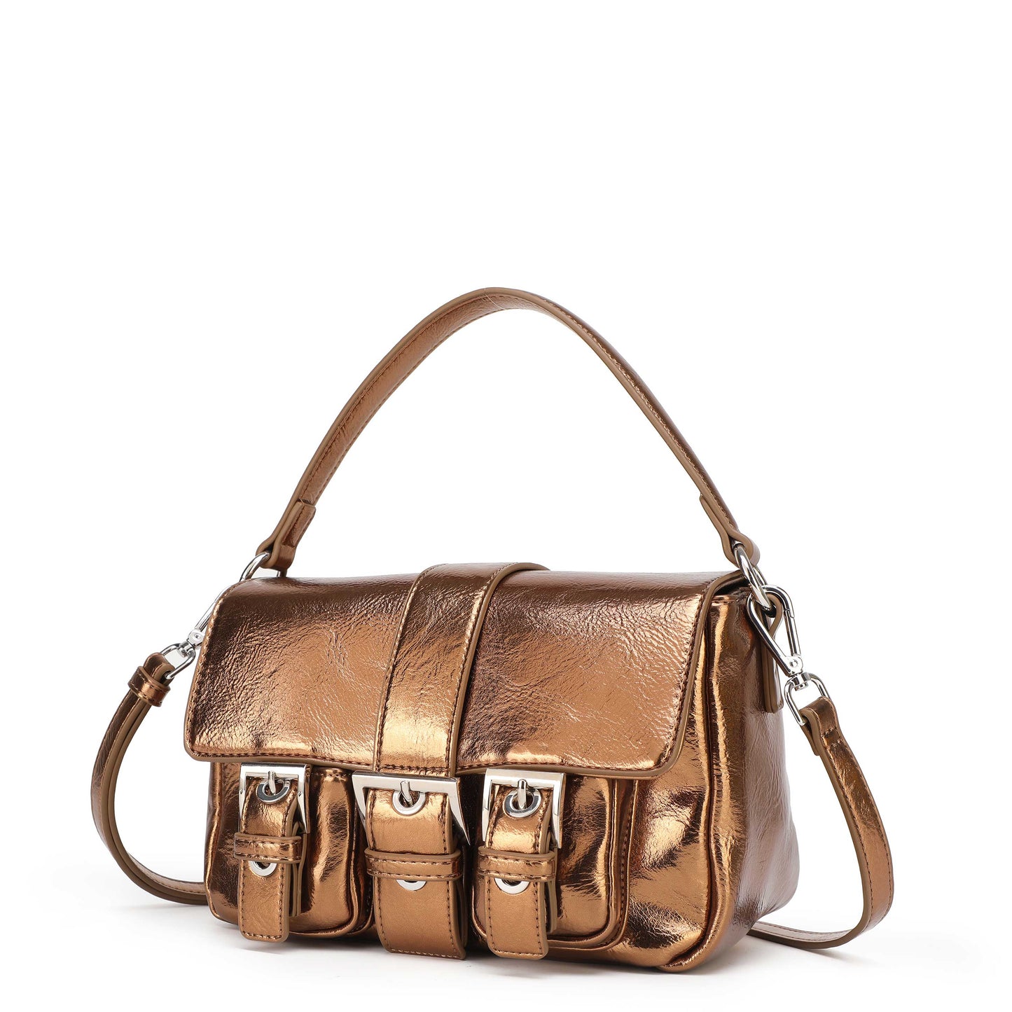 Núnoo Honey Buckle Recycled Cool Bronze Shoulder bags Bronze