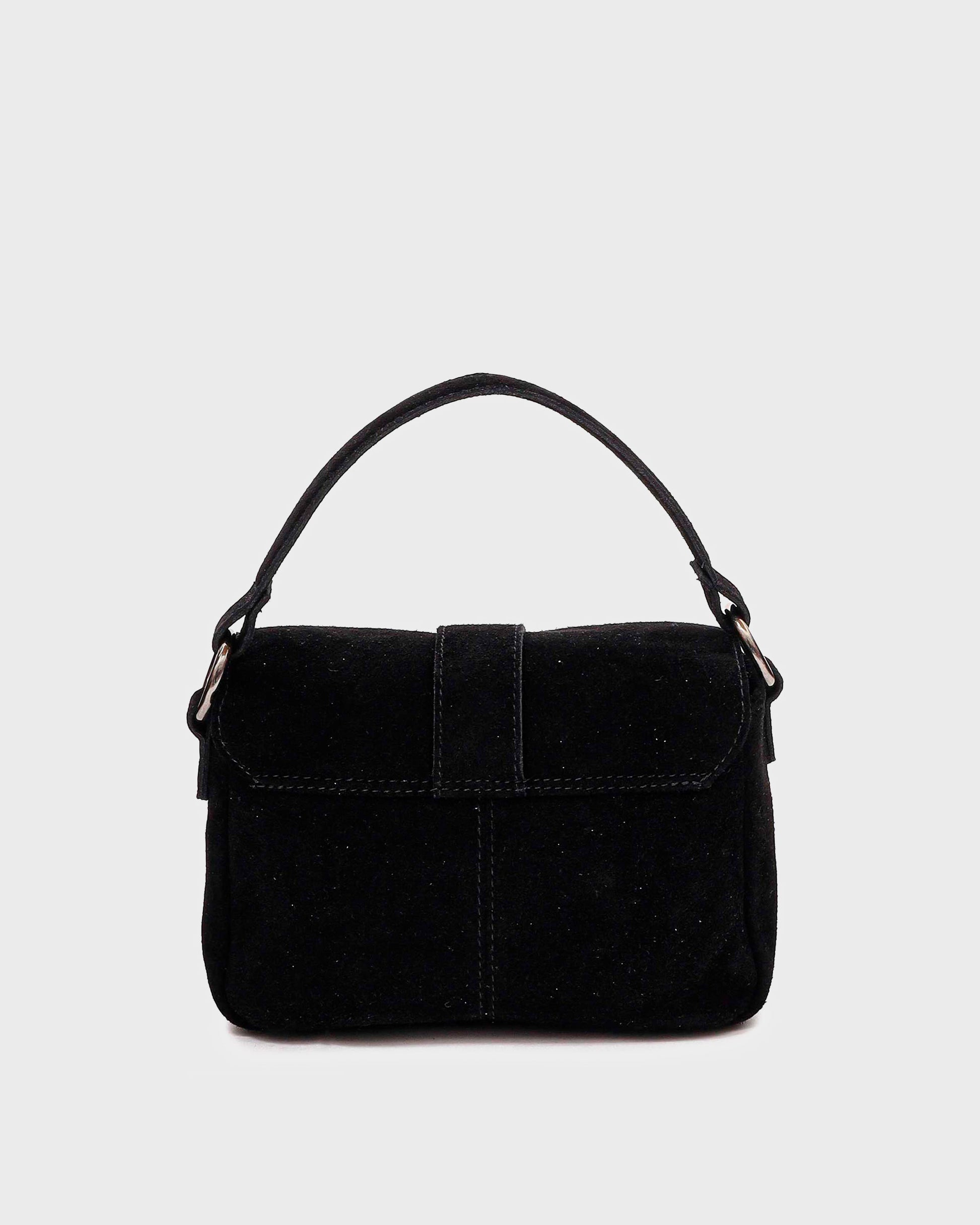 Núnoo Honey Buckle Suede Black Medium Black