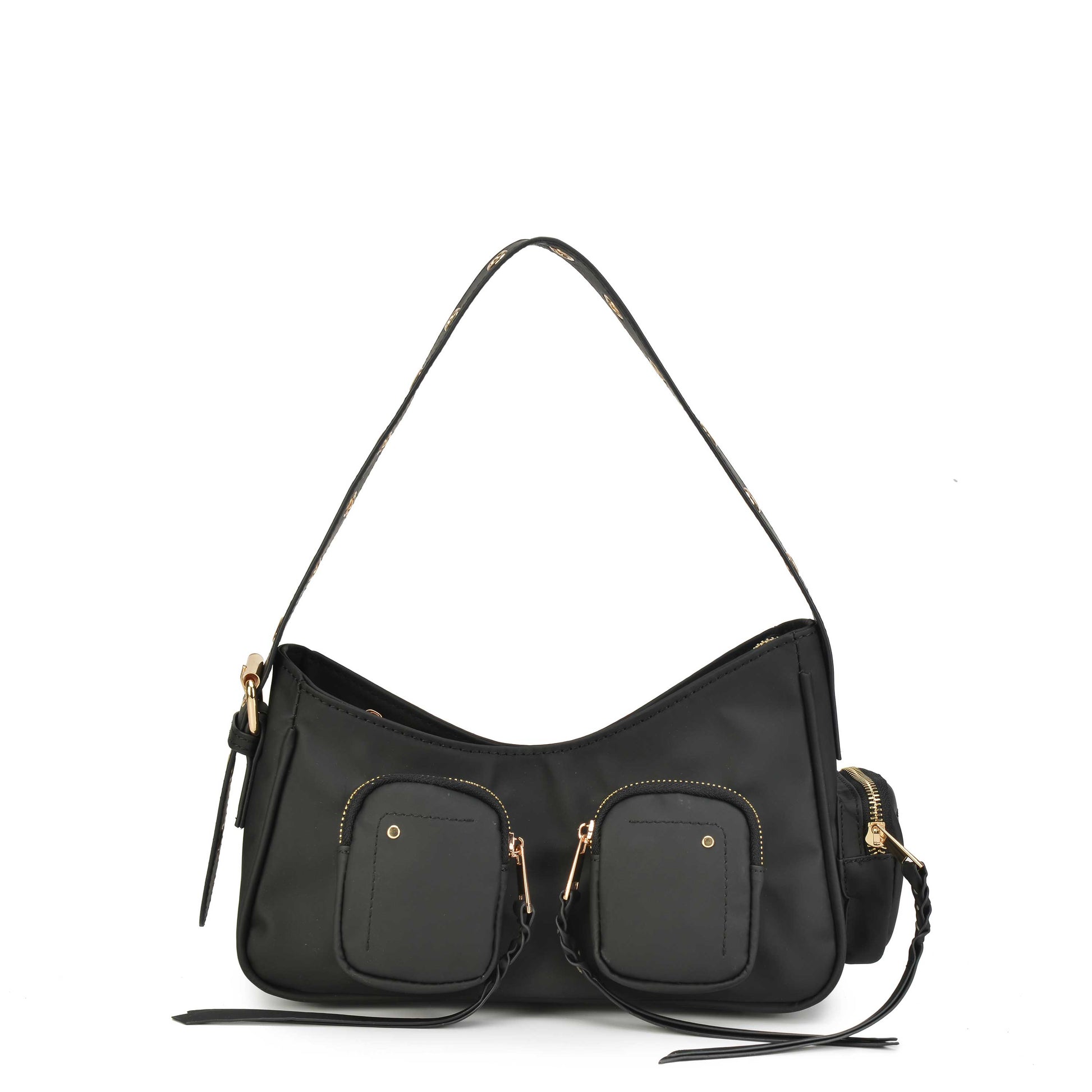 Núnoo Jennifer Pocket Bamboo Black w. Gold  Black