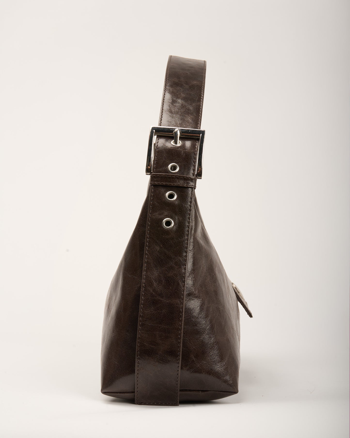 Núnoo Large Dandy Buckle Megah Dark Brown Medium Dark brown