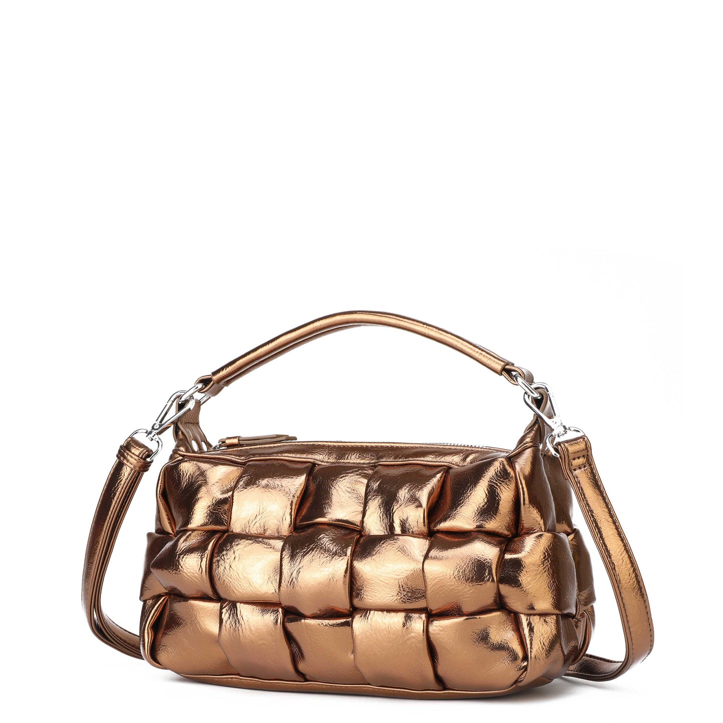 Núnoo Lily Braided Recycled Cool Bronze Shoulder bags Bronze