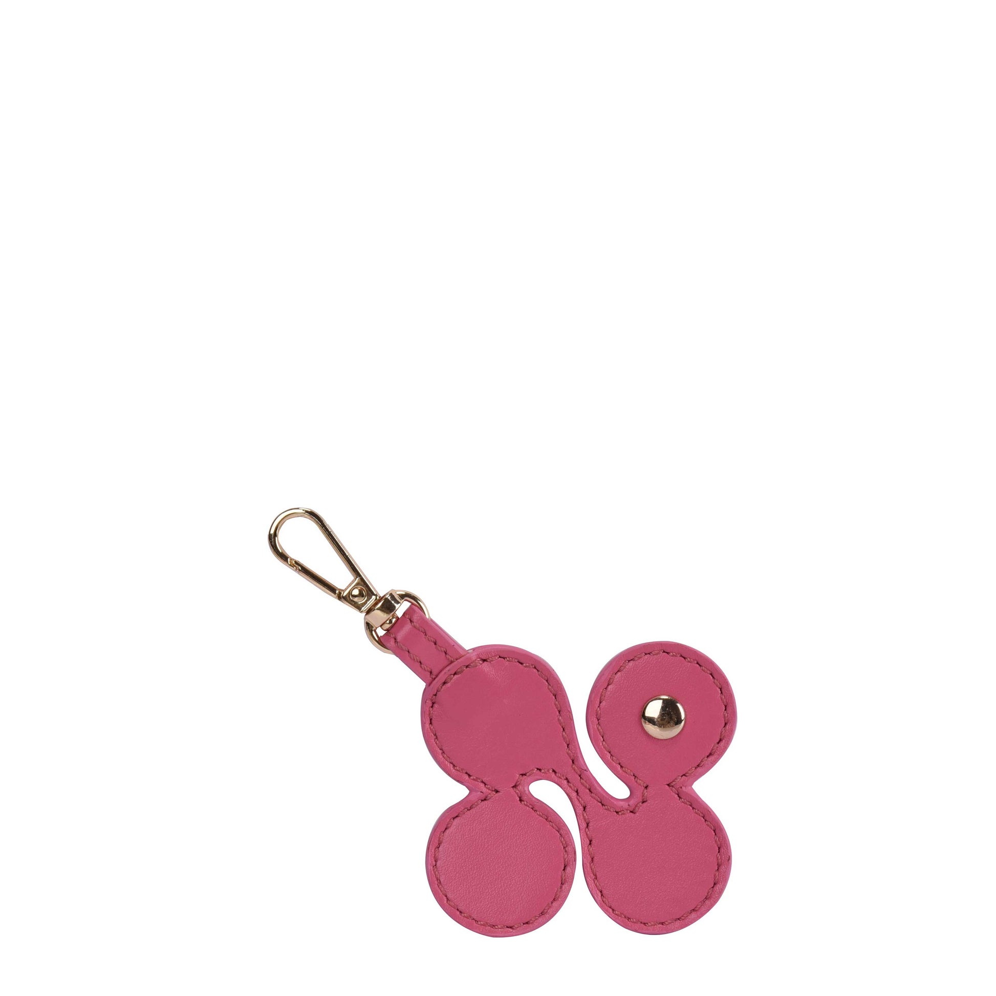 Núnoo Logo Bagcharm Silky Pink w. Gold Accessories Pink