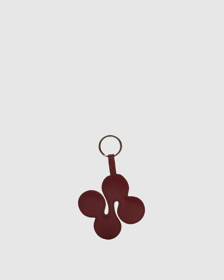 Núnoo Logo Keyring Florence Maroon w. Gold Accessories Maroon