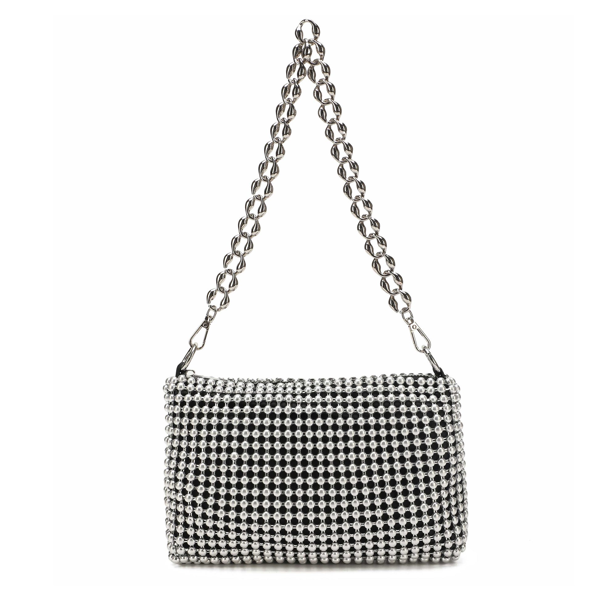 Núnoo Lucia Metal Silver Small bag