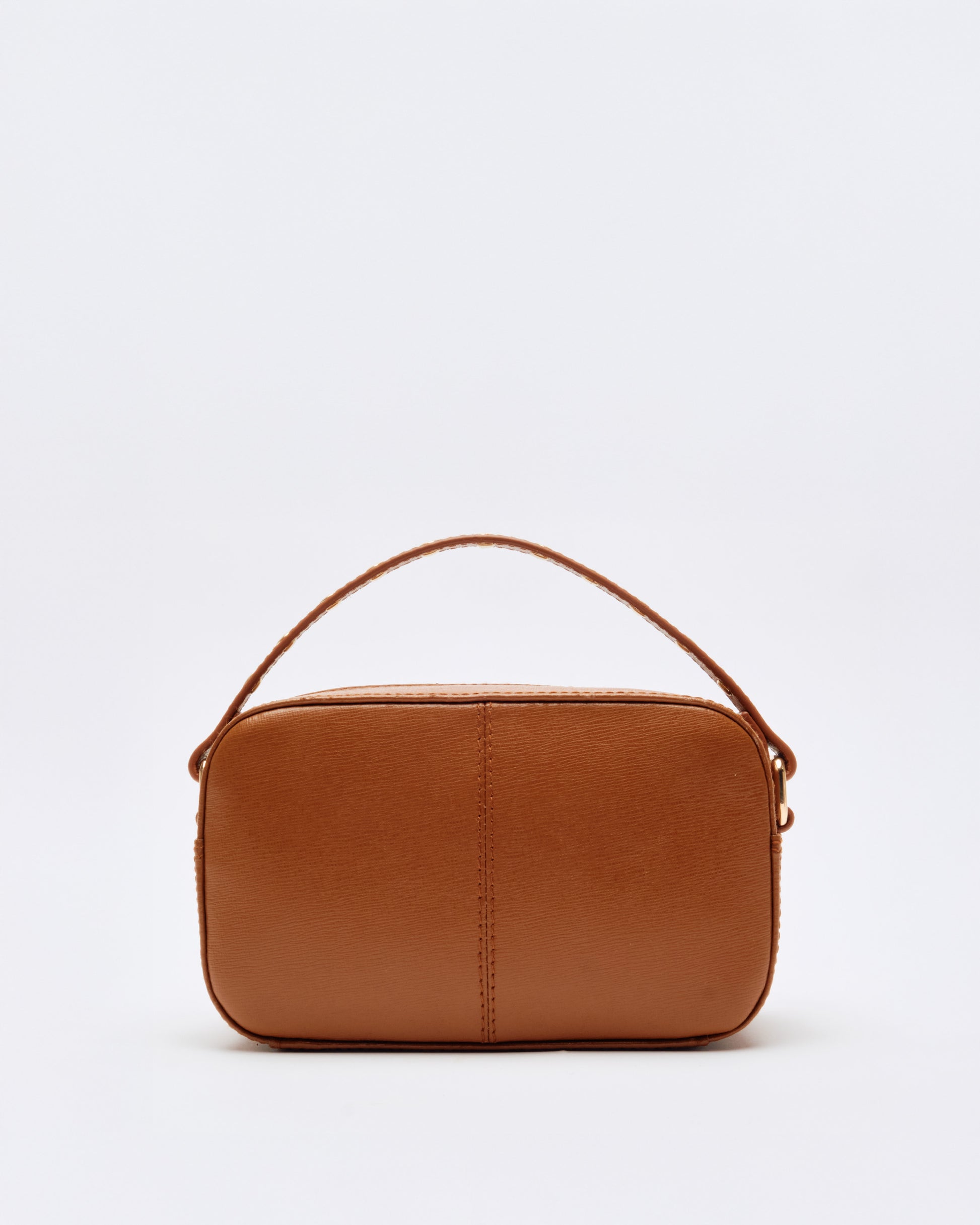 Núnoo Lyra Studs Florence Brown w. Gold Small bag Brown